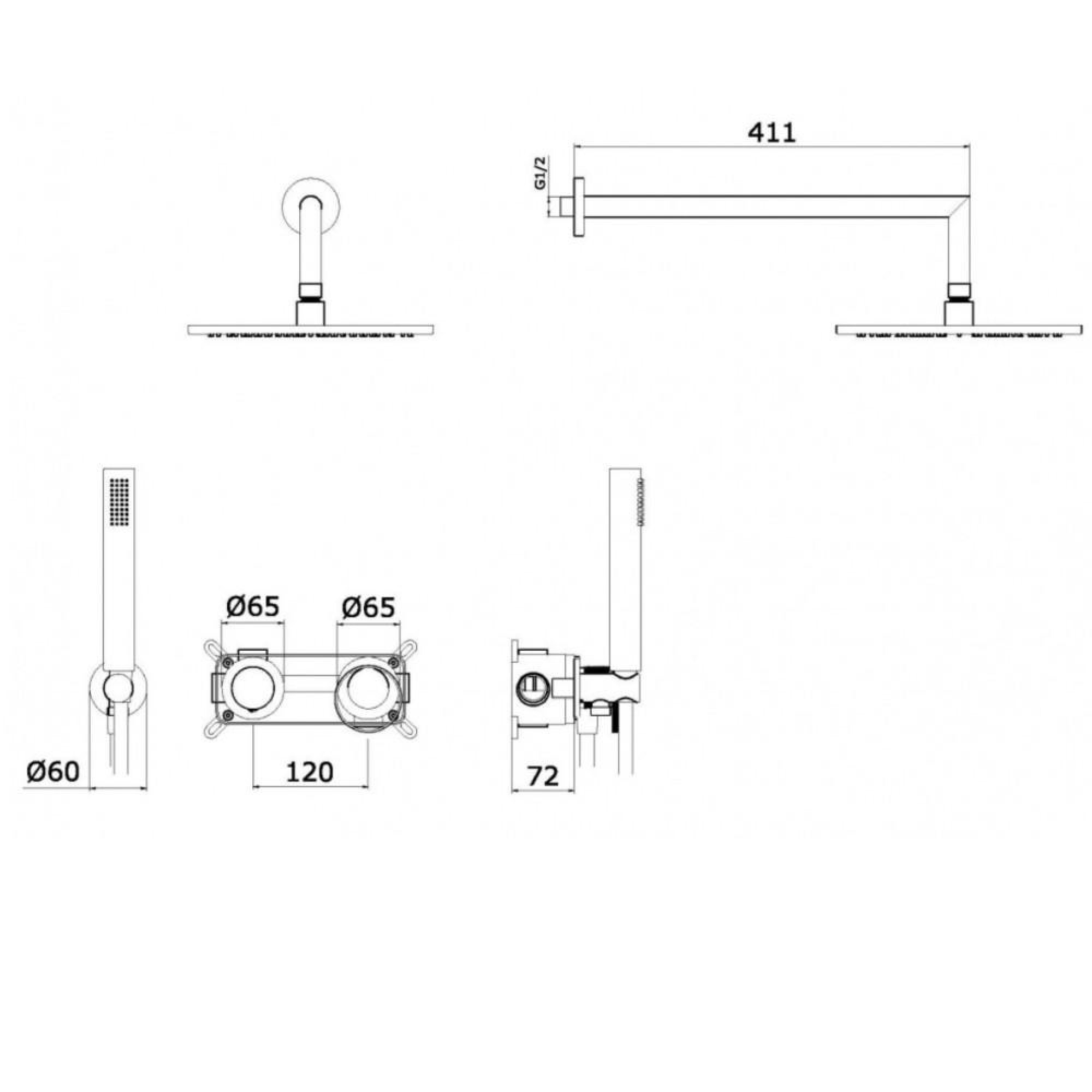 Душевая система  Ganzer GZ19164-C фото-10