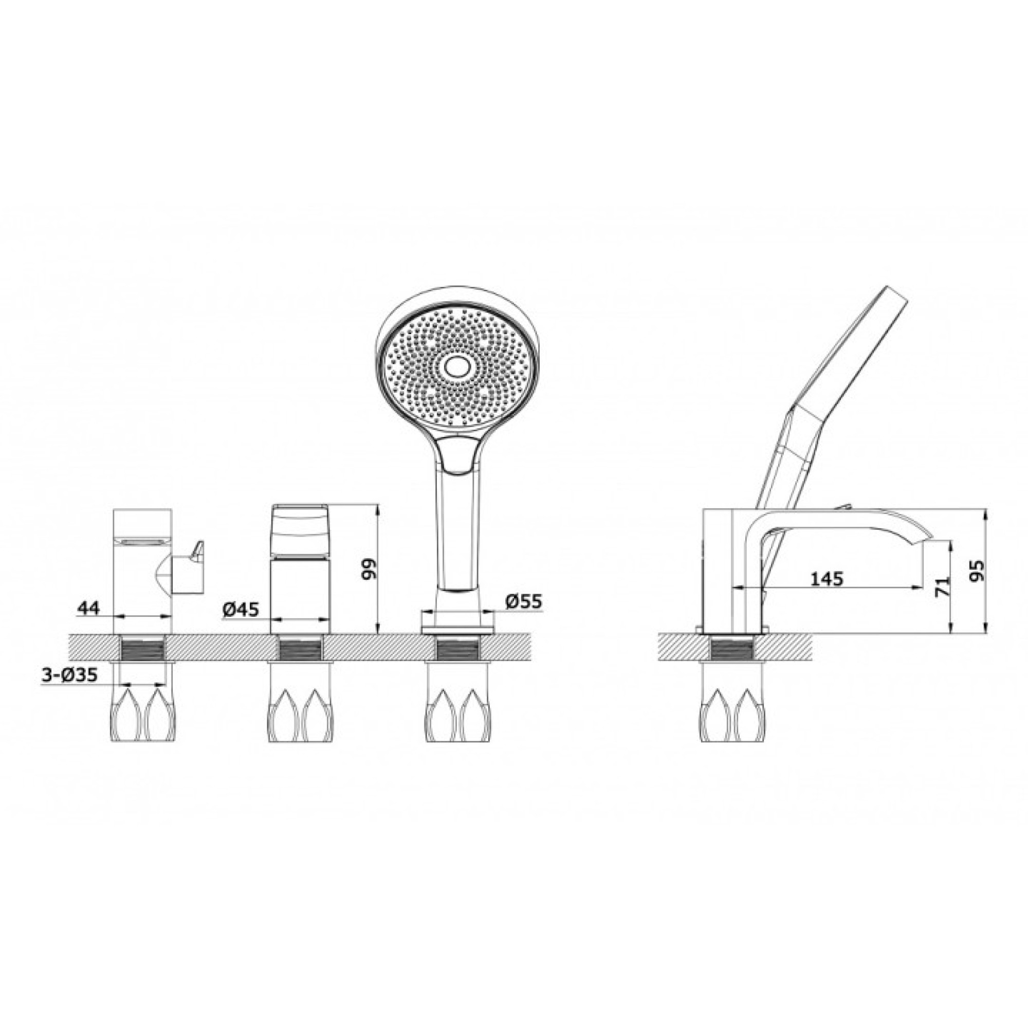 Смеситель Vieir V343532-G - фото2