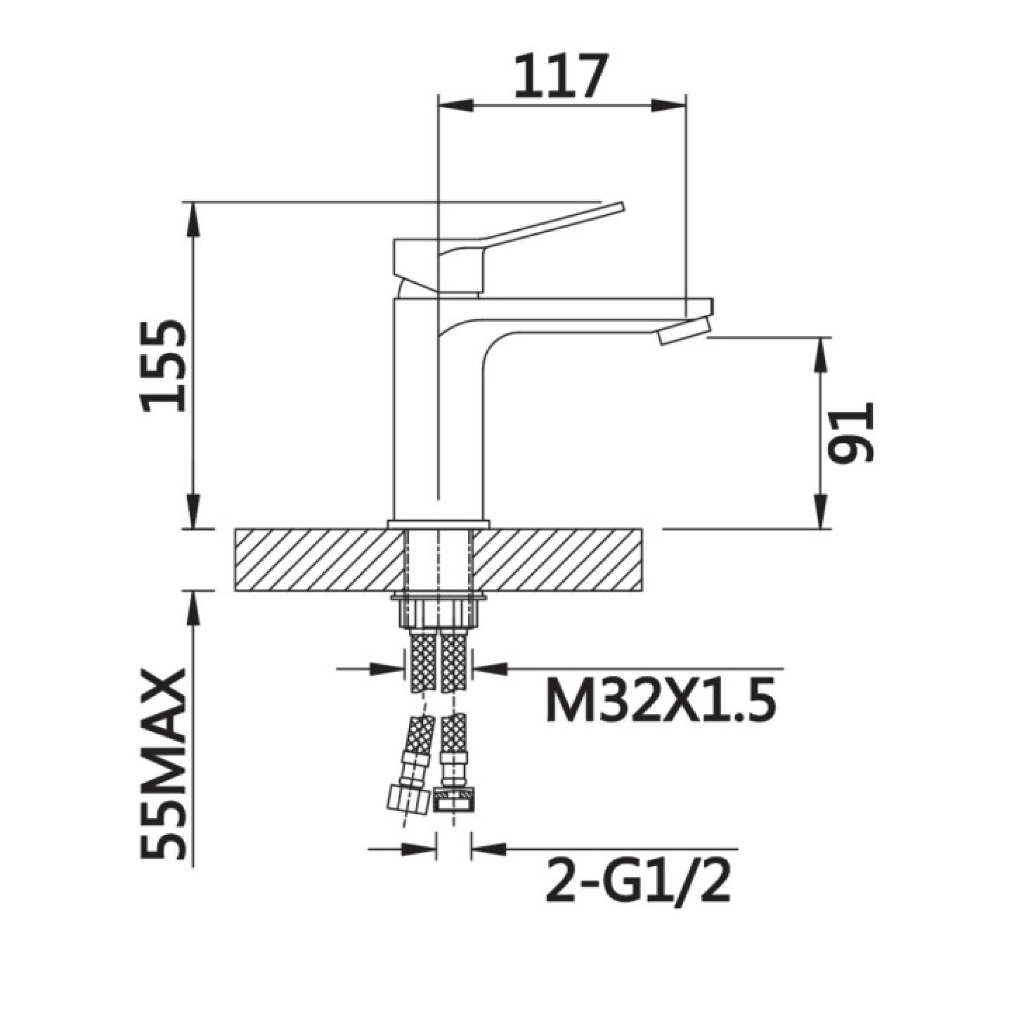 Смеситель Vieir V053511 - фото2 Смеситель Vieir V053511 - фото2