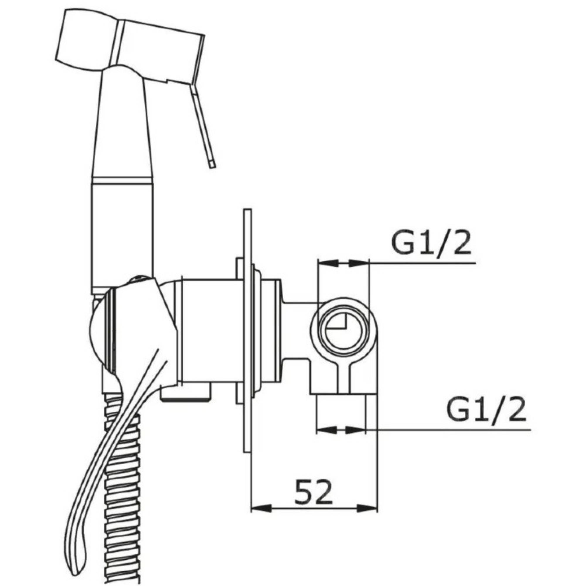 Гигиенический душ Vieir V413553-F - фото2