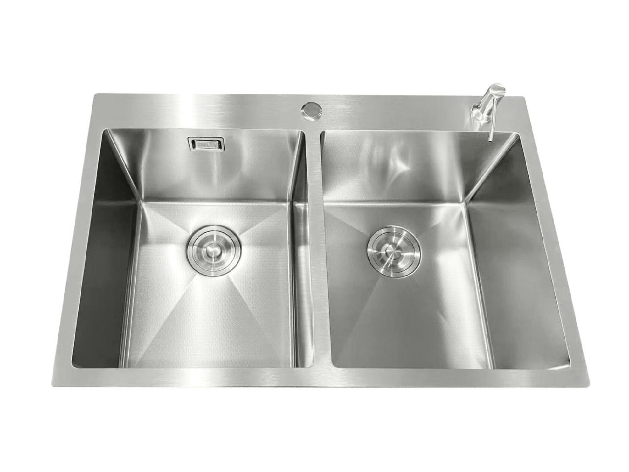 Кухонная мойка Stellar Decor S7850-2S-D (сатин) - фото2