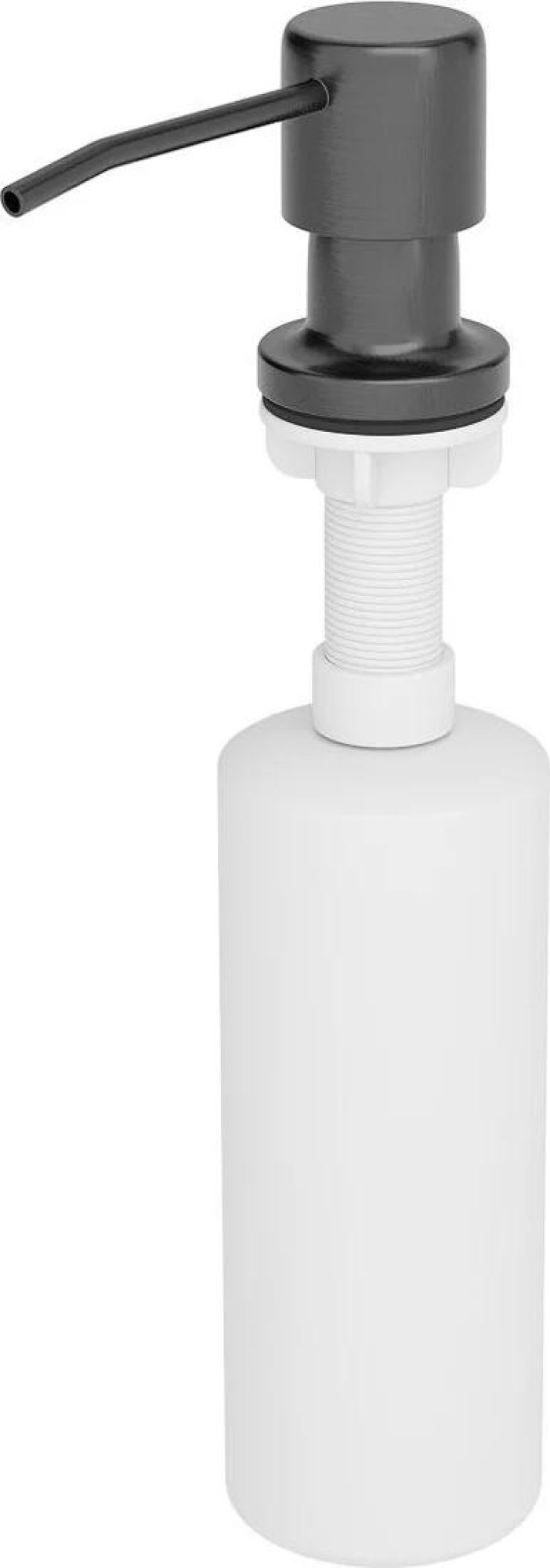 Кухонная мойка Roxen Uno 560210-54B под столешницу графит (ролл-мат, дозатор, сифон) фото-5