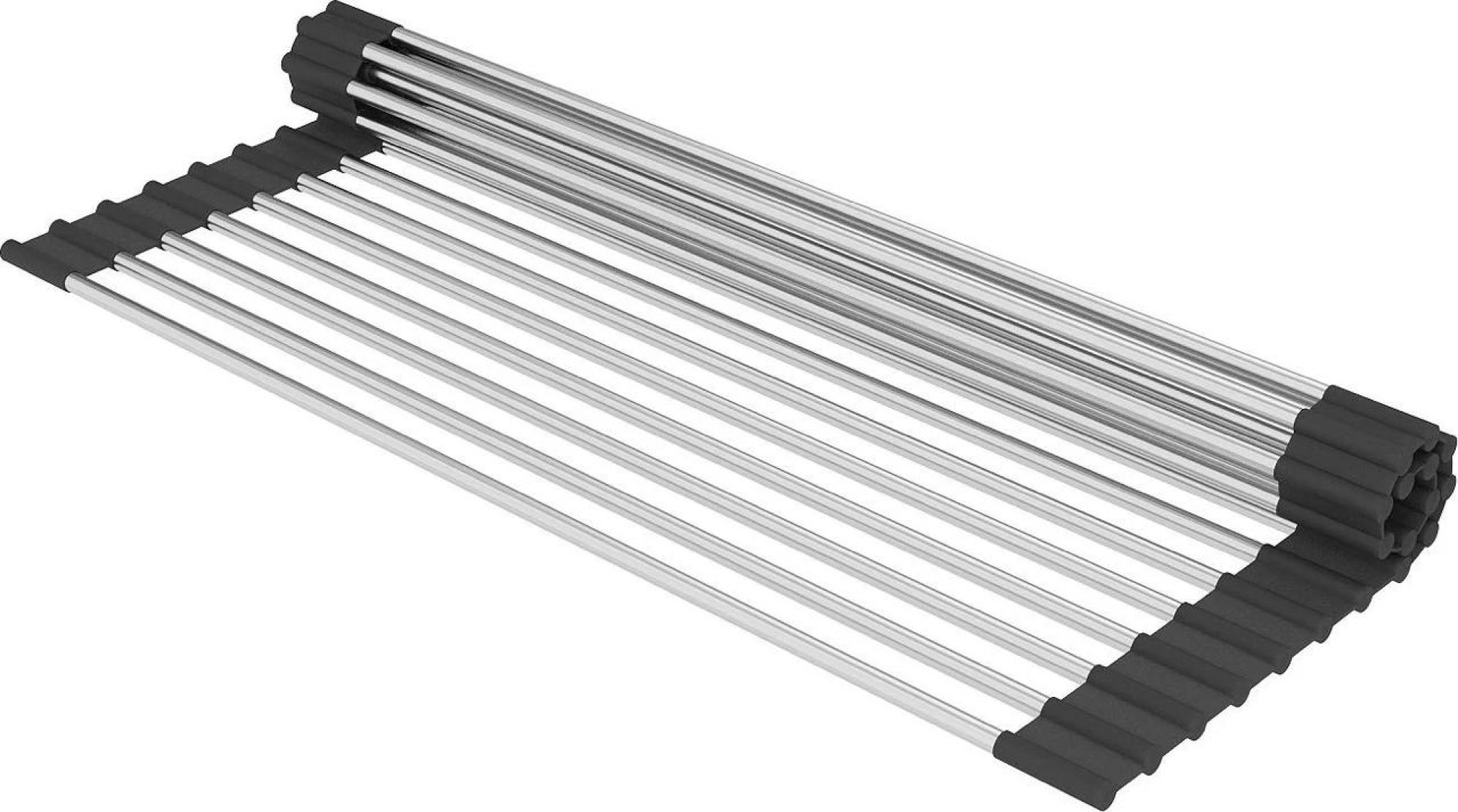 Кухонная мойка Roxen Uno 560210-54B под столешницу графит (ролл-мат, дозатор, сифон) фото-6