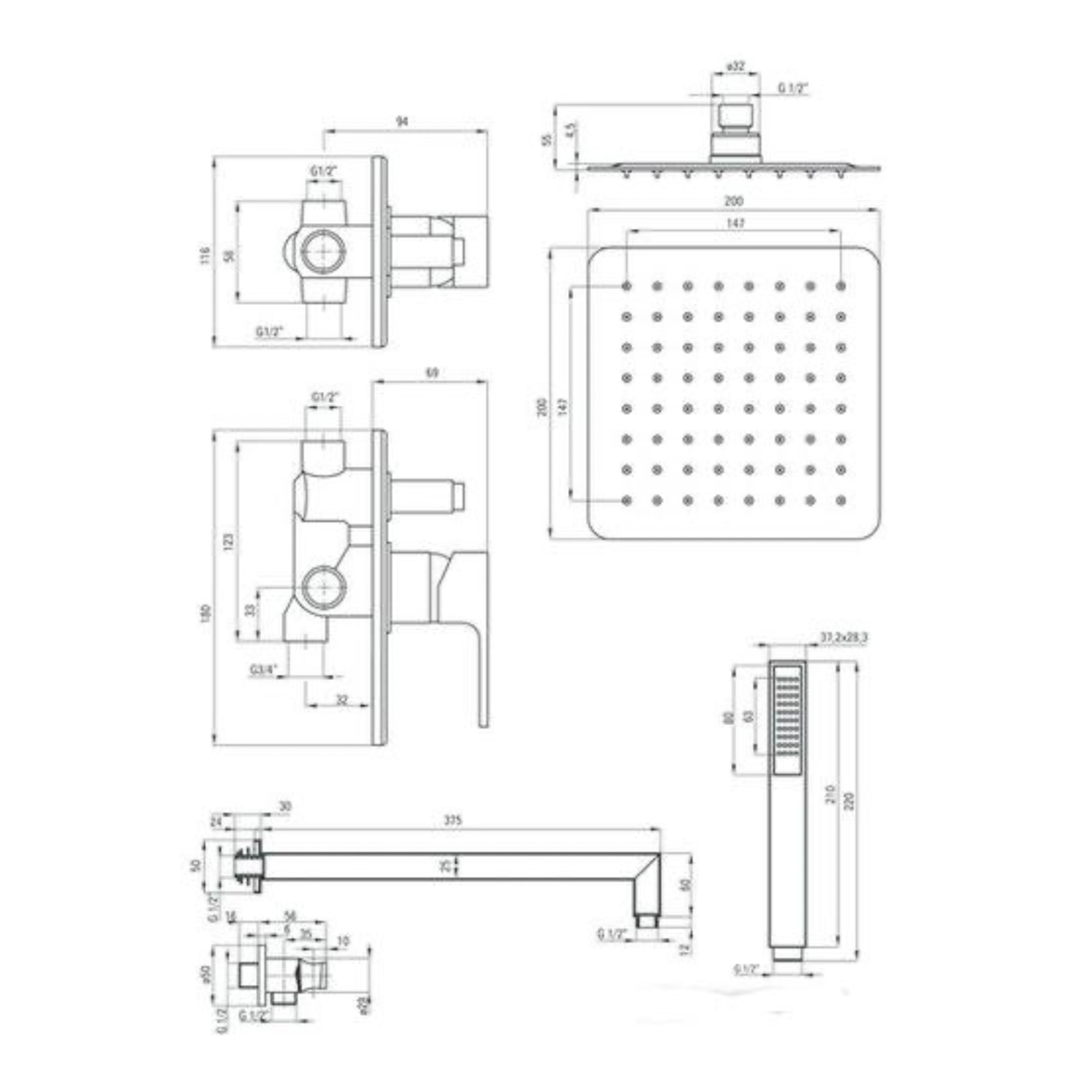 Душевая система  Deante Savory NAC_09SP - фото2