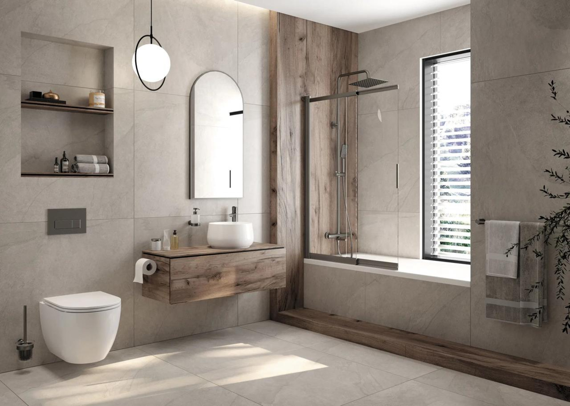 Душевая система Deante Titanium NAC_D1HT - фото2 Душевая система Deante Titanium NAC_D1HT - фото2