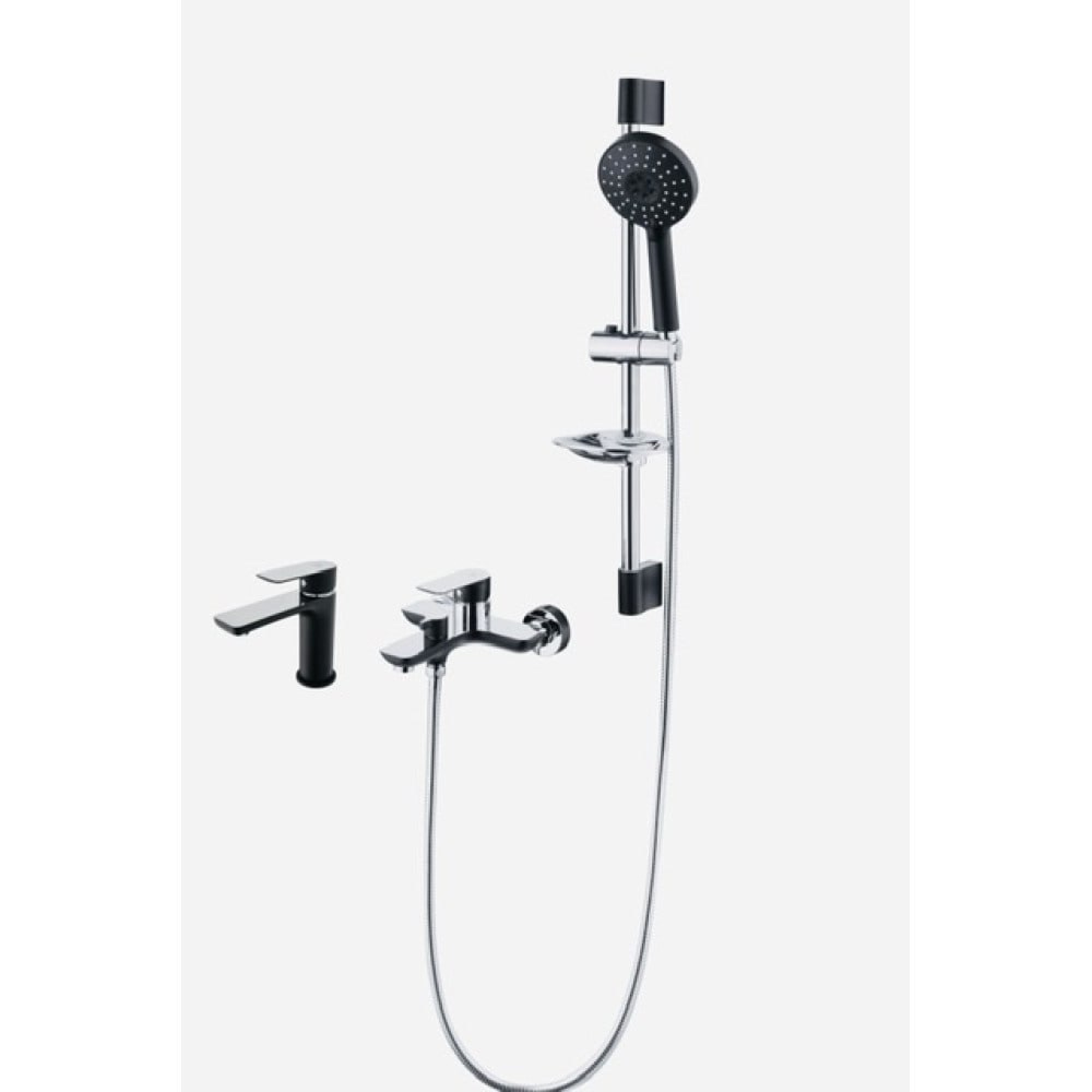 Комплект смесителей Ganzer GZ 21037C (черный/хром) - фото1