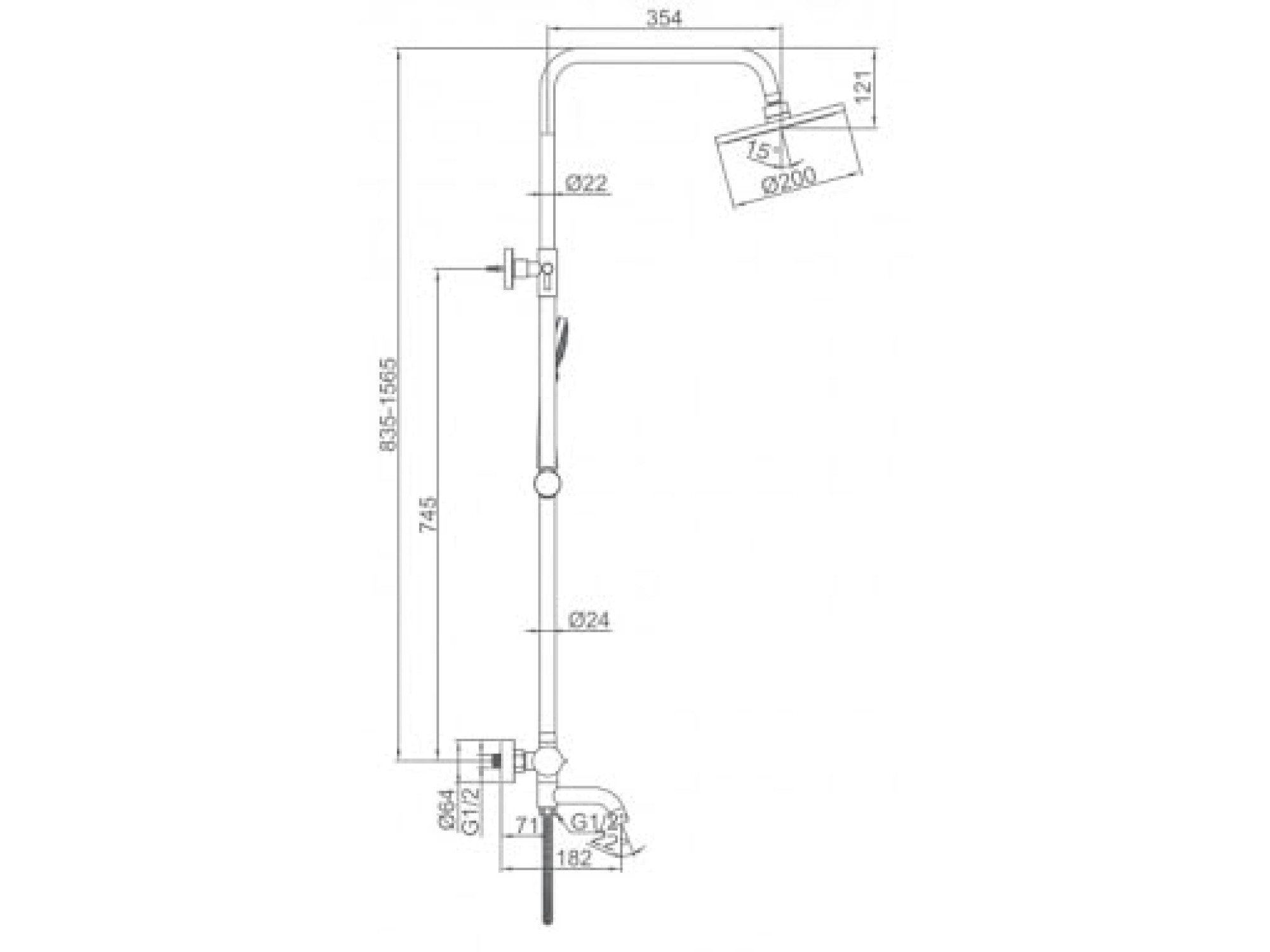 Душевая система  Ledeme L2422 фото-4