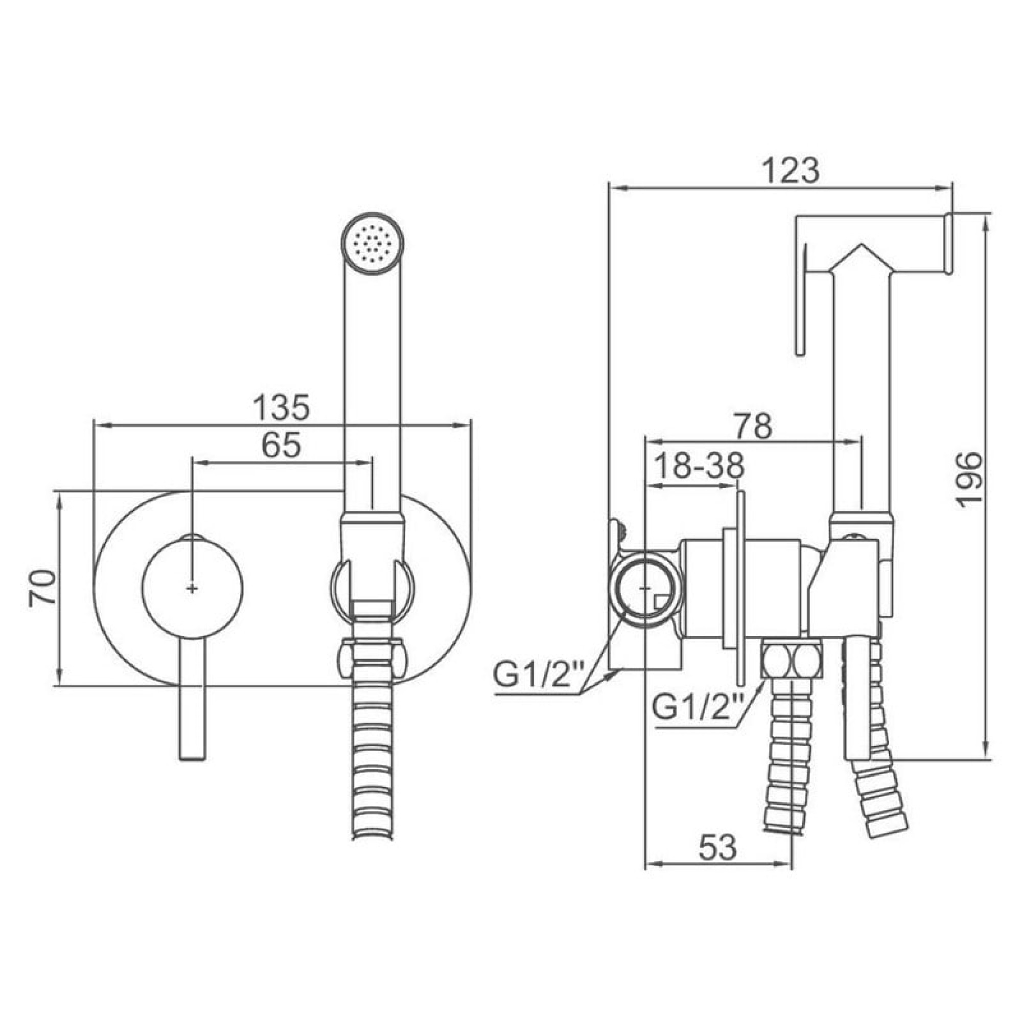 Гигиенический душ Ledeme L5398-5 - фото2