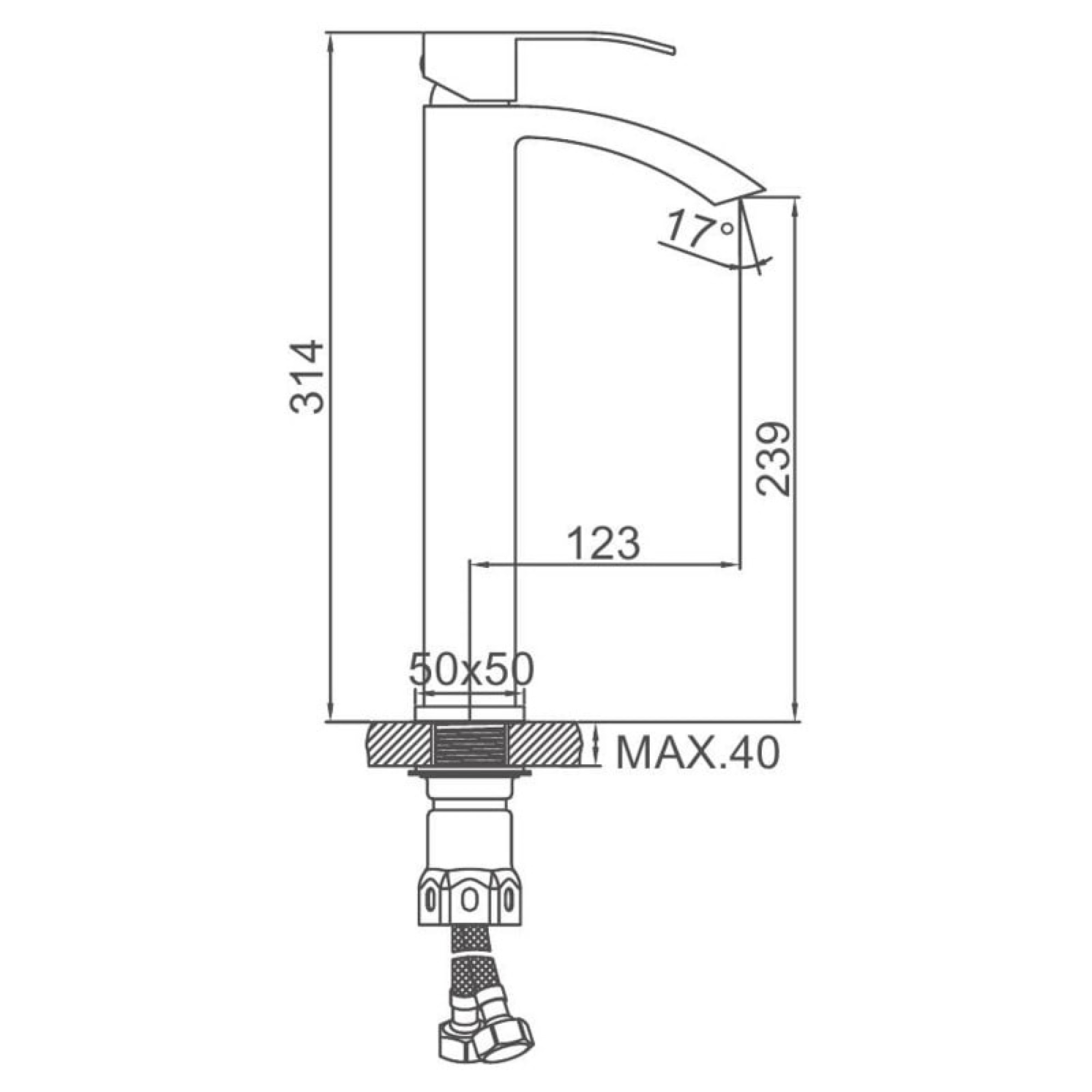 Смеситель Ledeme L1155B-15 - фото2