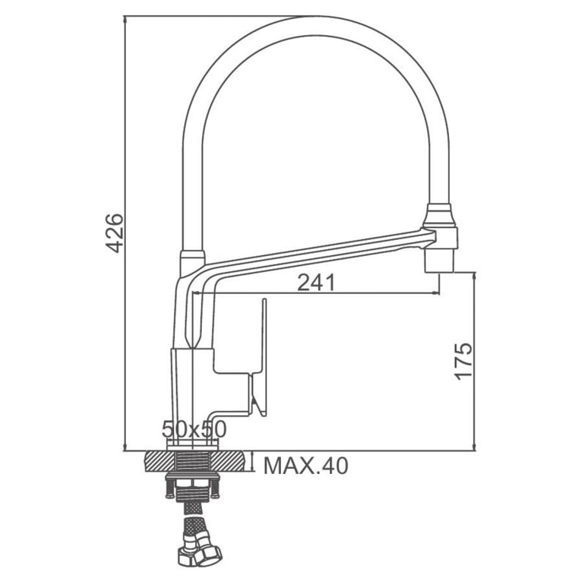 Смеситель Ledeme L4078B-2 фото-5