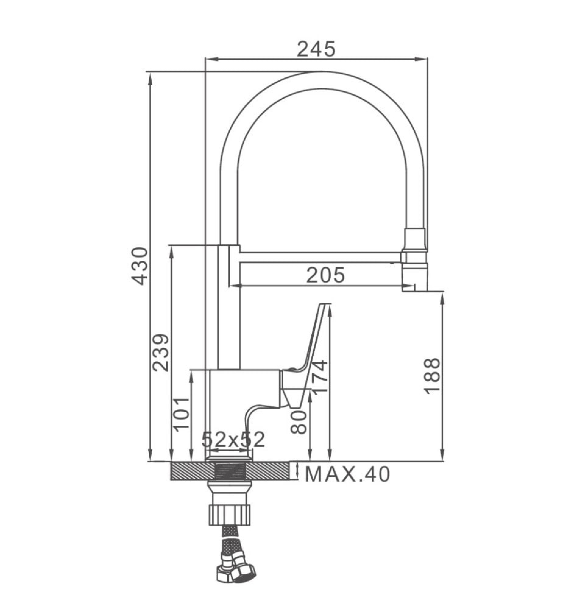 Смеситель Ledeme L4092-2 - фото2