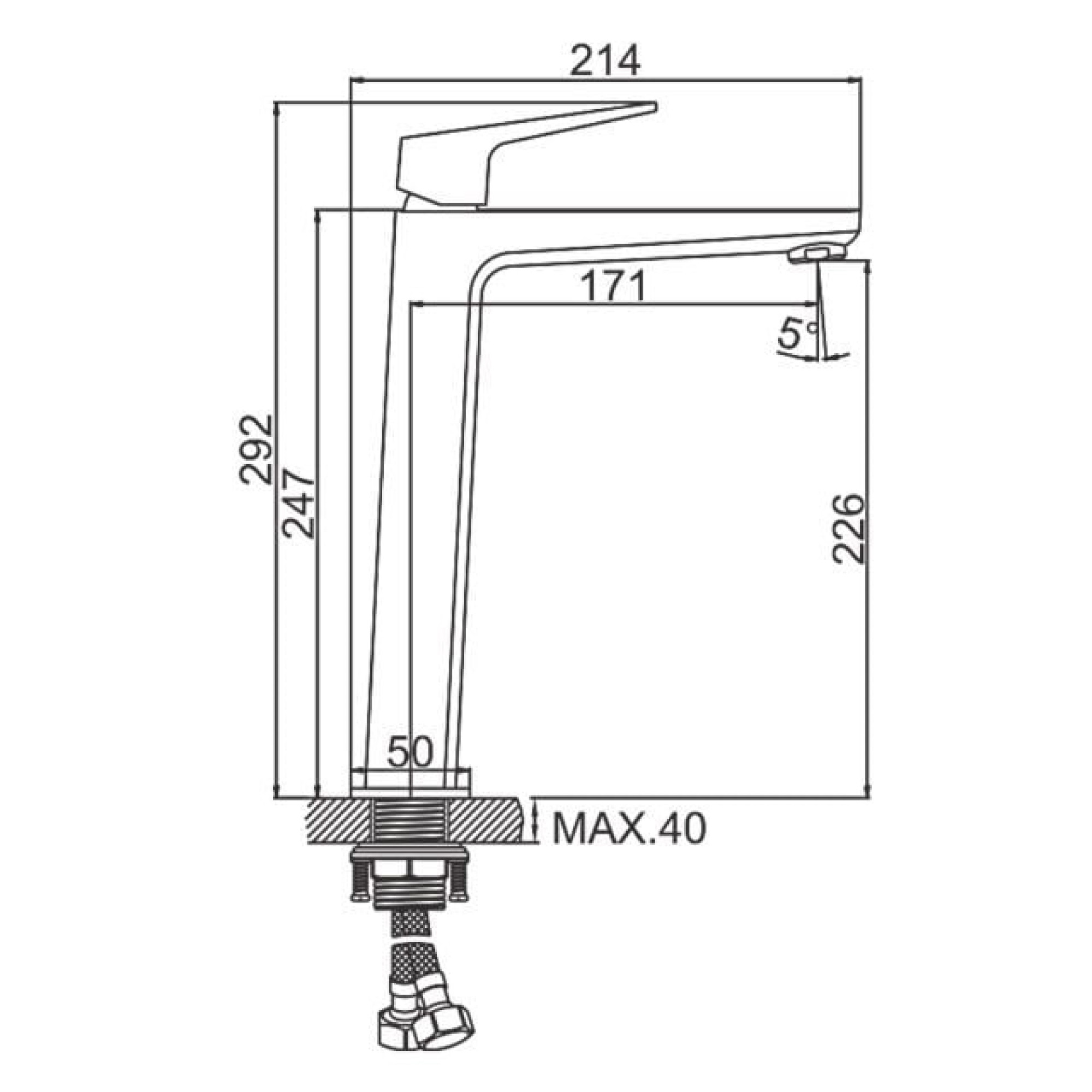Смеситель Ledeme L1181B - фото2