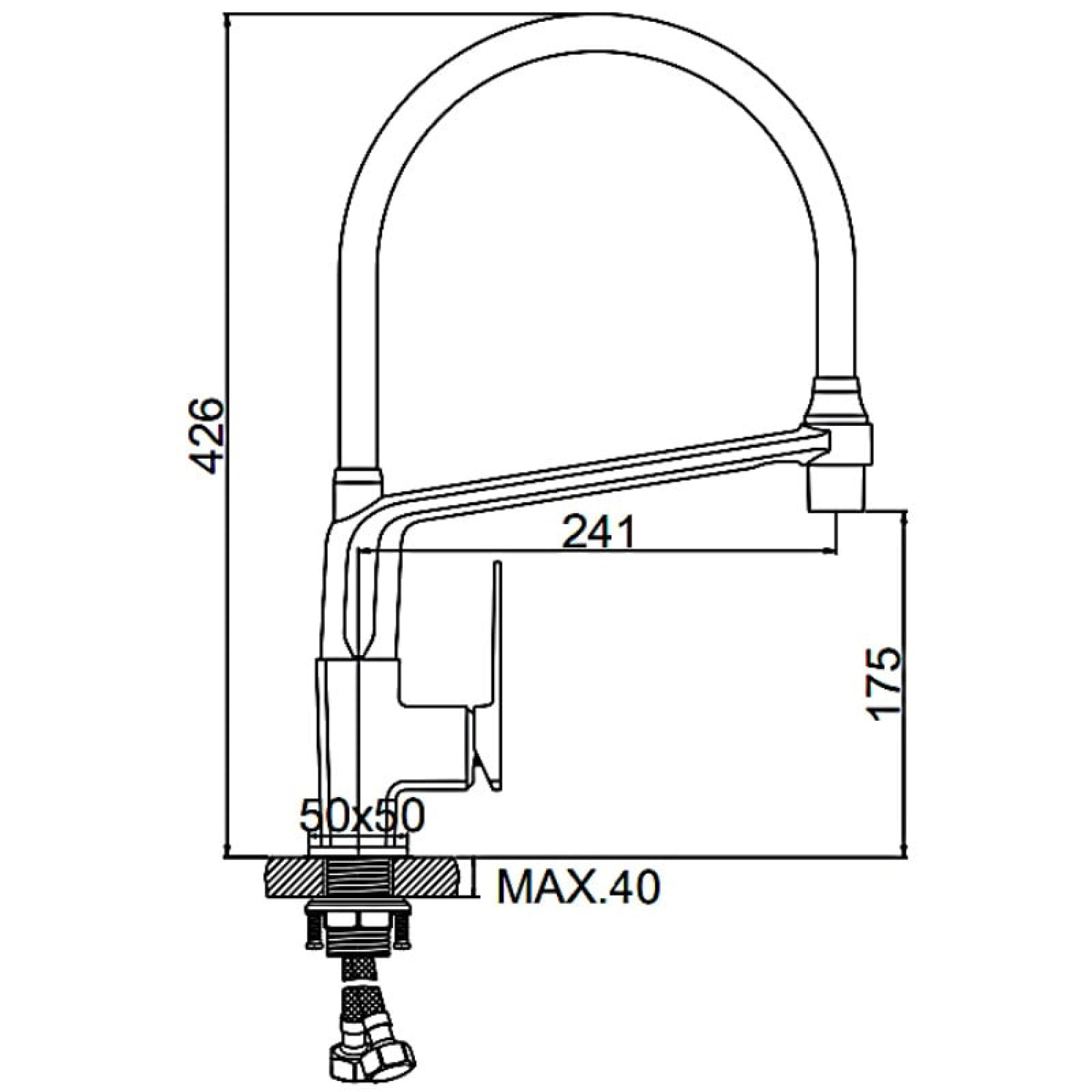 Смеситель Ledeme L4078U-12 фото-3