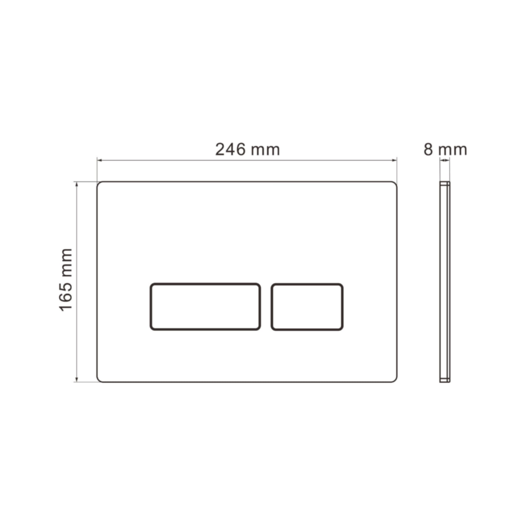 Унитаз подвесной Roxen Royal Matt в комплекте с инсталляцией StounFix Dual Fresh 6 в 1 968211 (кнопка: черный) фото-6