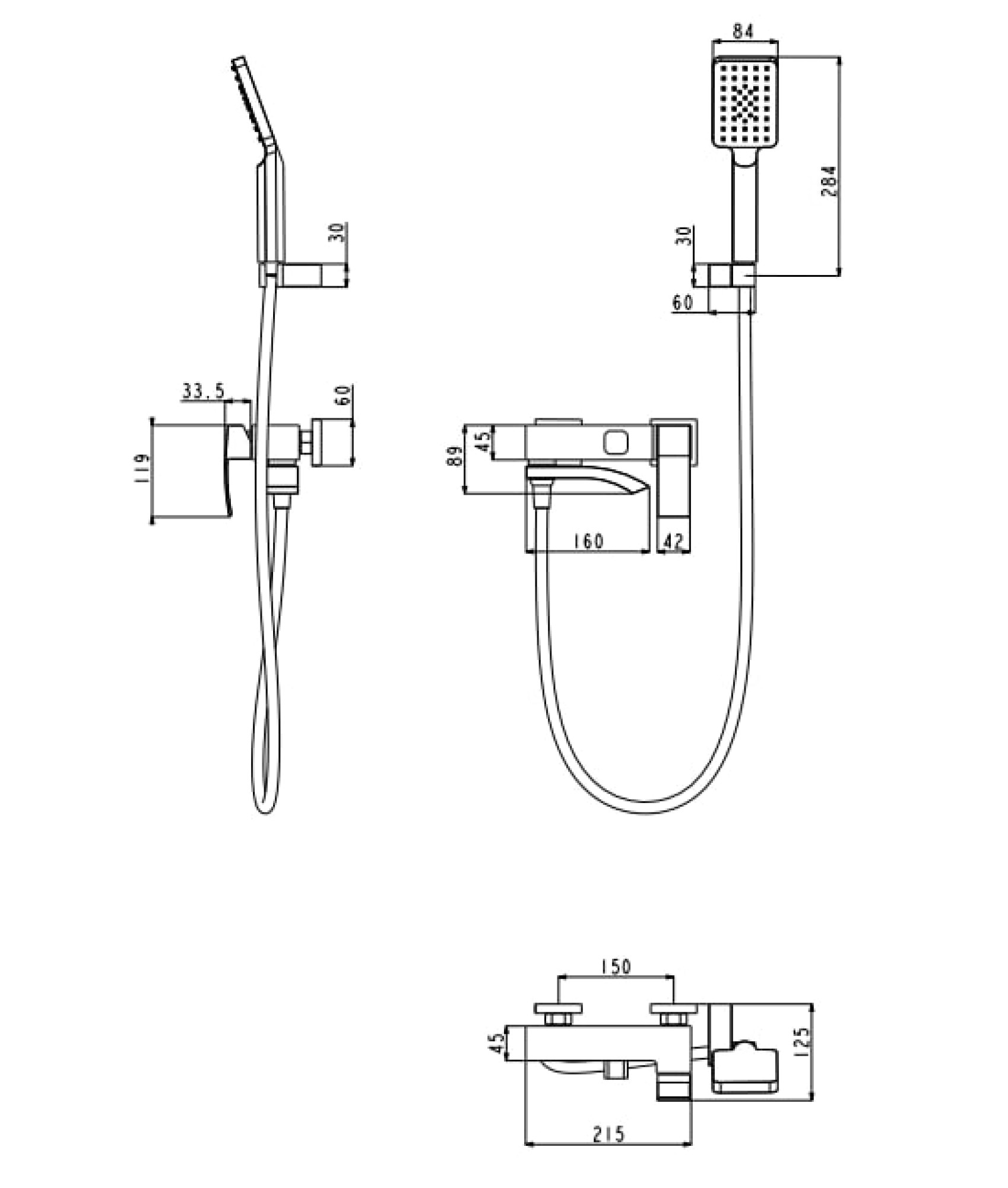Комплект Grocenberg #07 Смеситель для душа Grocenberg GB8007, Смеситель Grocenberg GB2007 фото-7