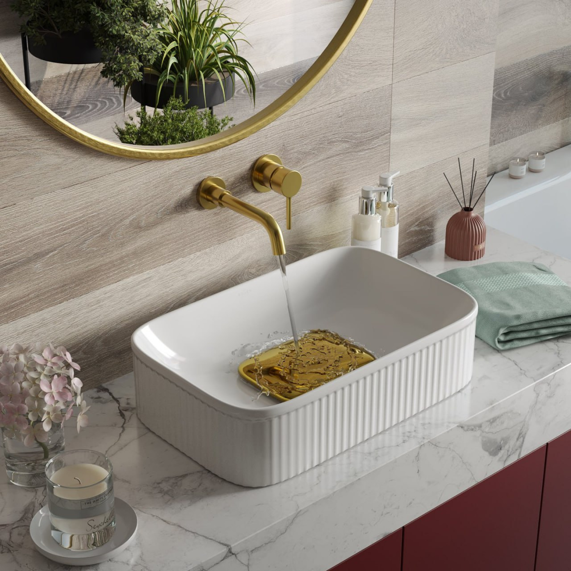 Умывальник Roxen Pablo Gold 570205 - фото2