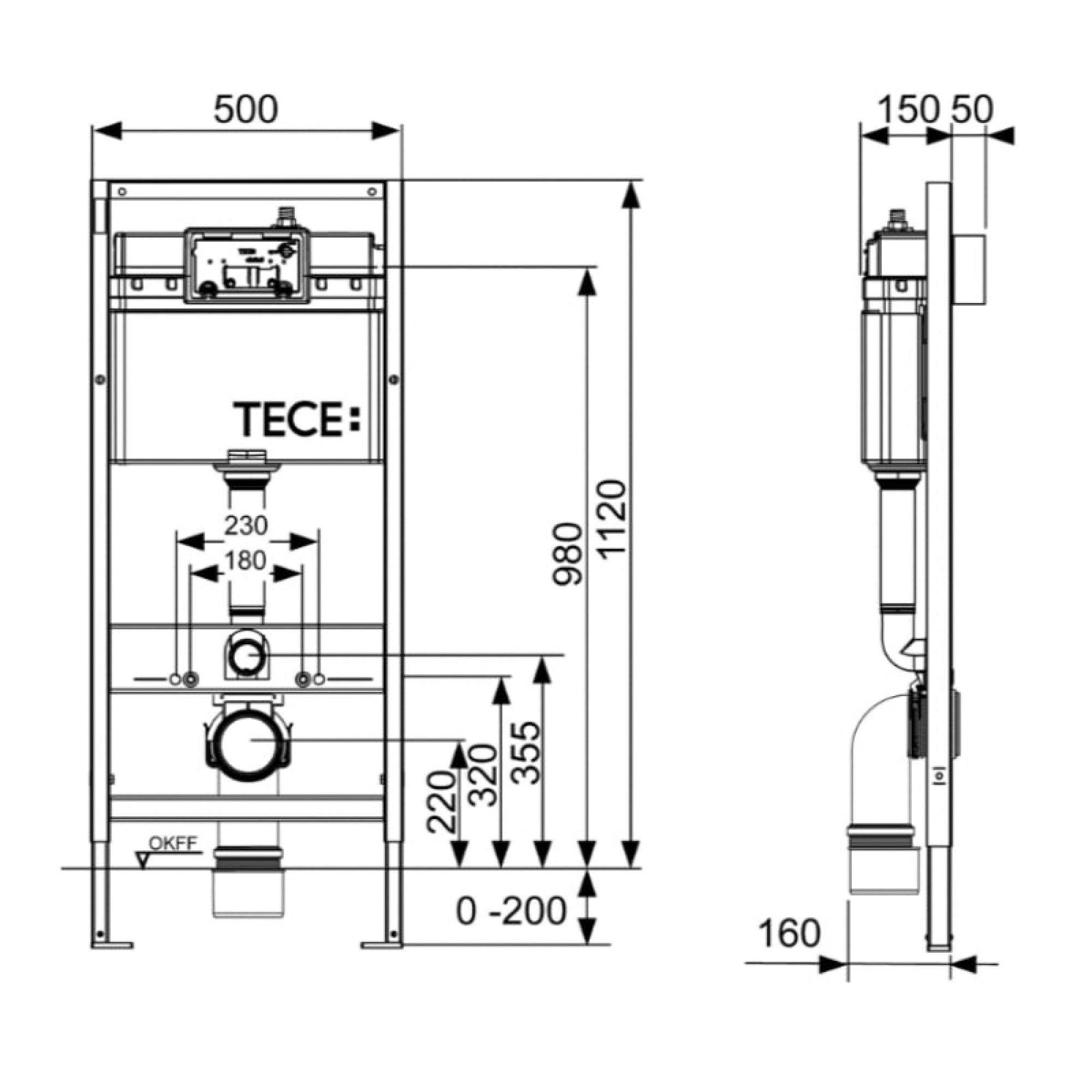 Инсталляция для унитаза Tece 9.300.434 - фото2