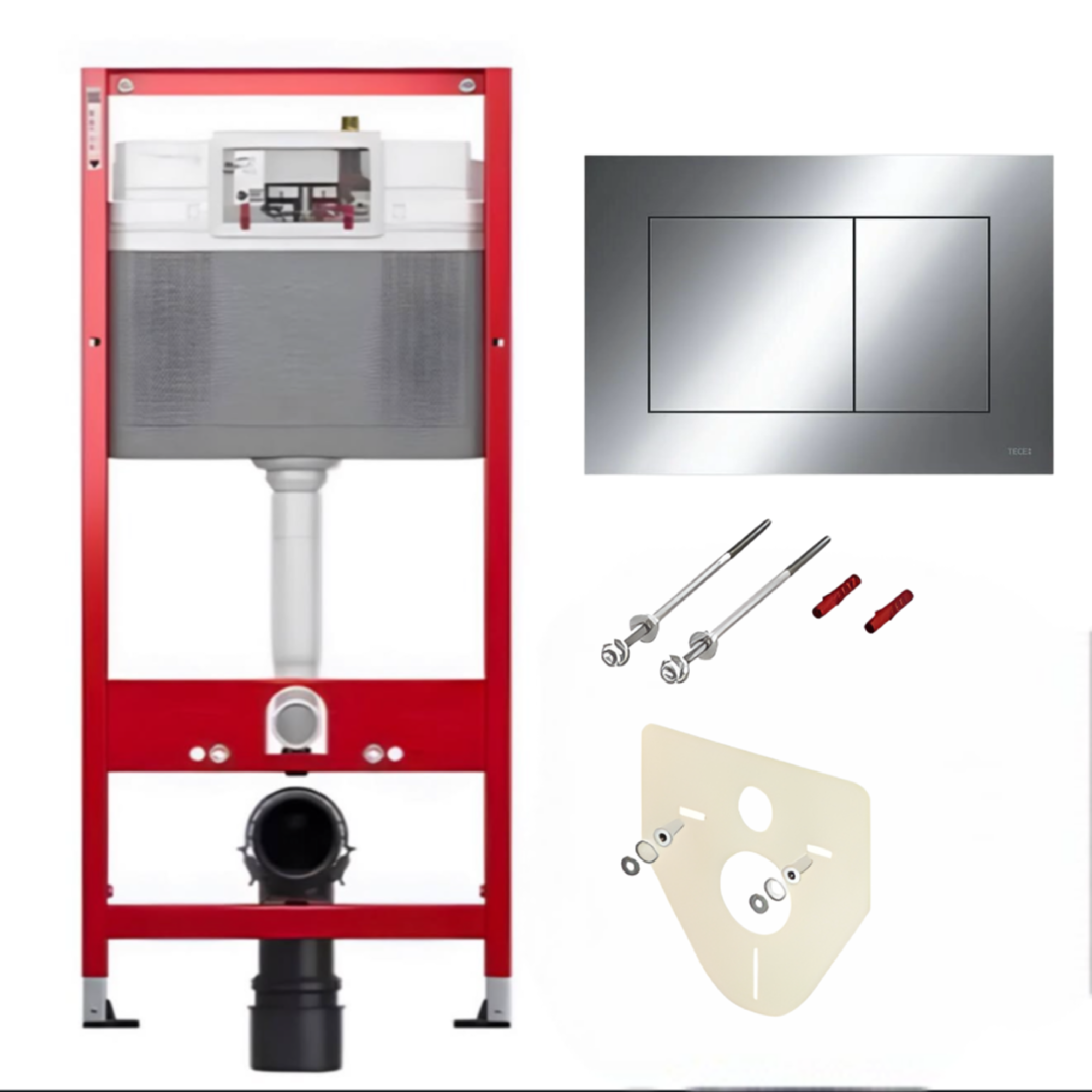 Инсталляция для унитаза Tece 9.400.412 + Подвесной унитаз CeramicaNova Forma CN3009 Rimless Soft Close безободковый фото-3