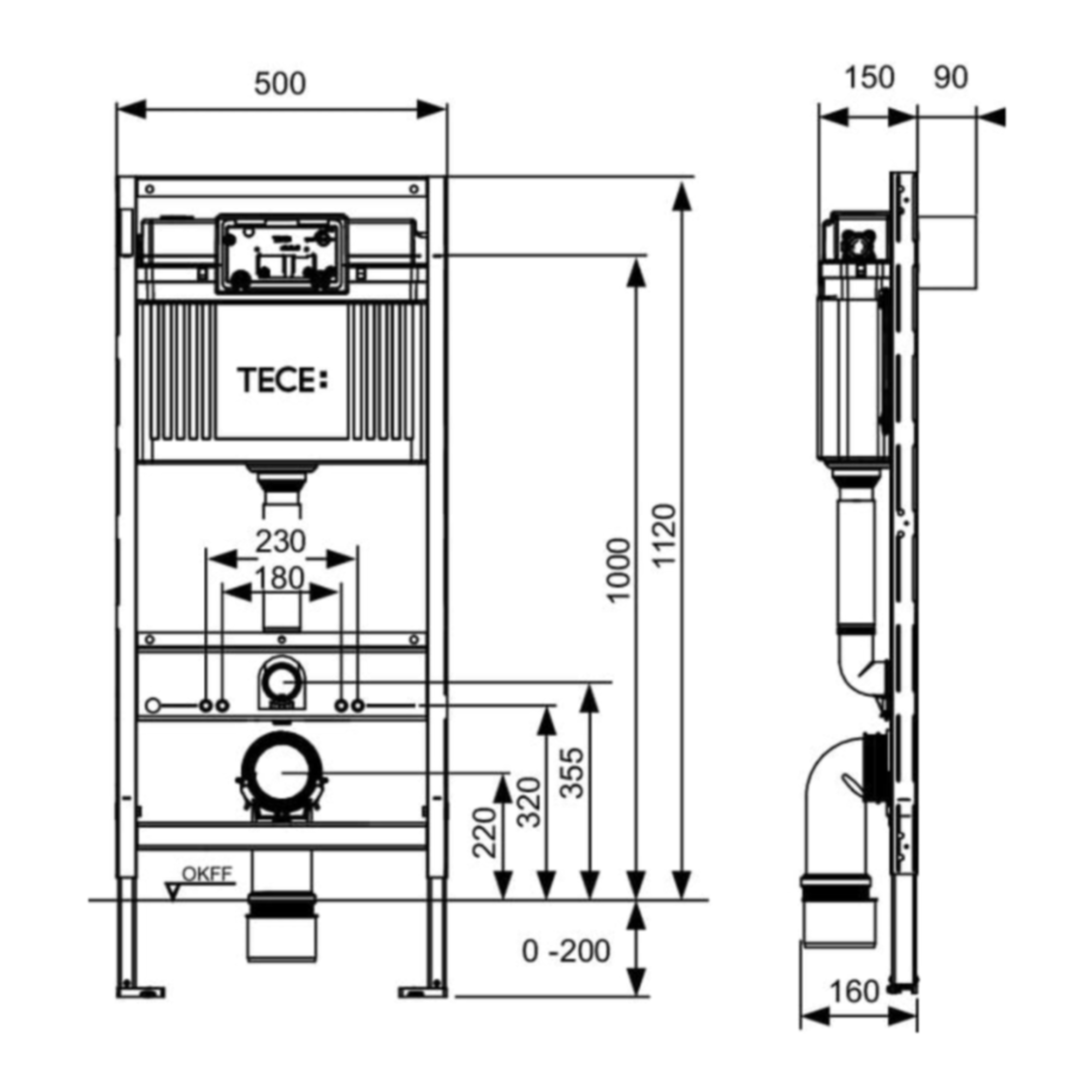 Инсталляция для унитаза Tece 9.300.500 - фото2
