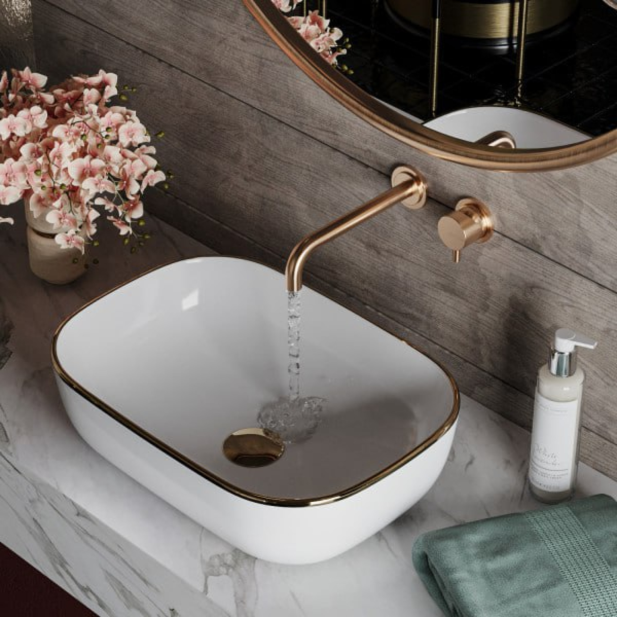 Умывальник Roxen Antares Gold 570160-G - фото1