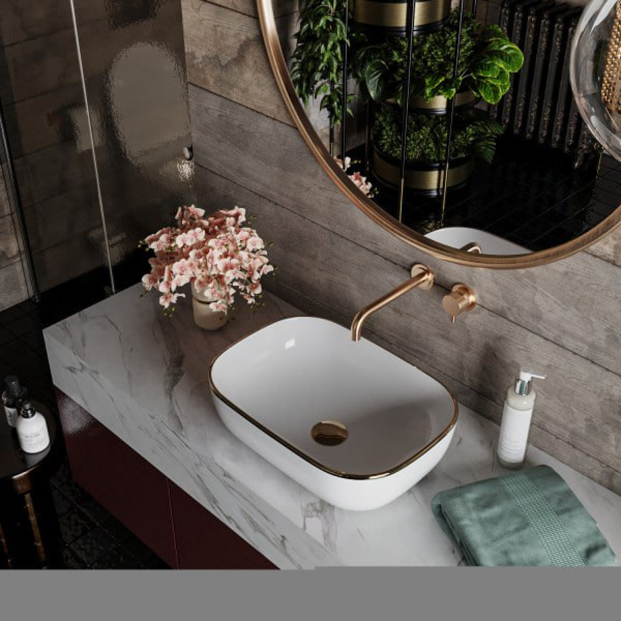 Умывальник Roxen Antares Gold 570160-G - фото2