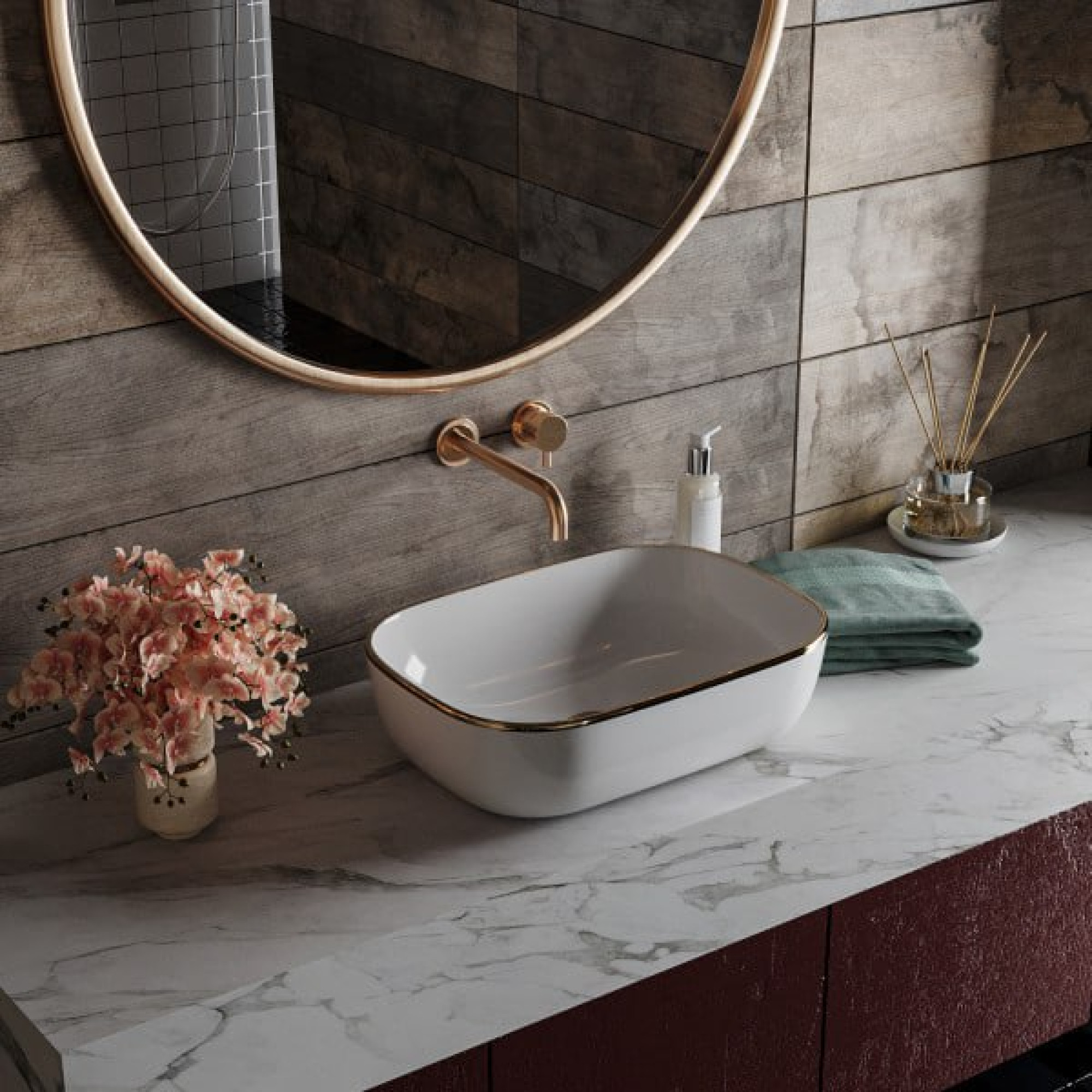 Умывальник Roxen Antares Gold 570160-G фото-3