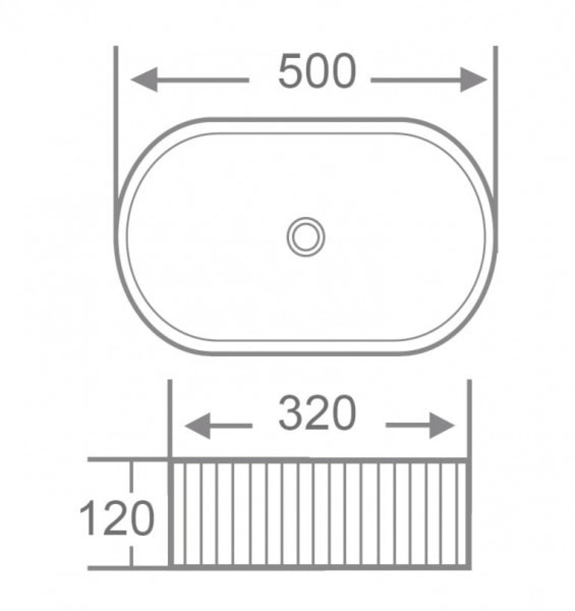 Умывальник Roxen Royal Oval 570170 фото-7
