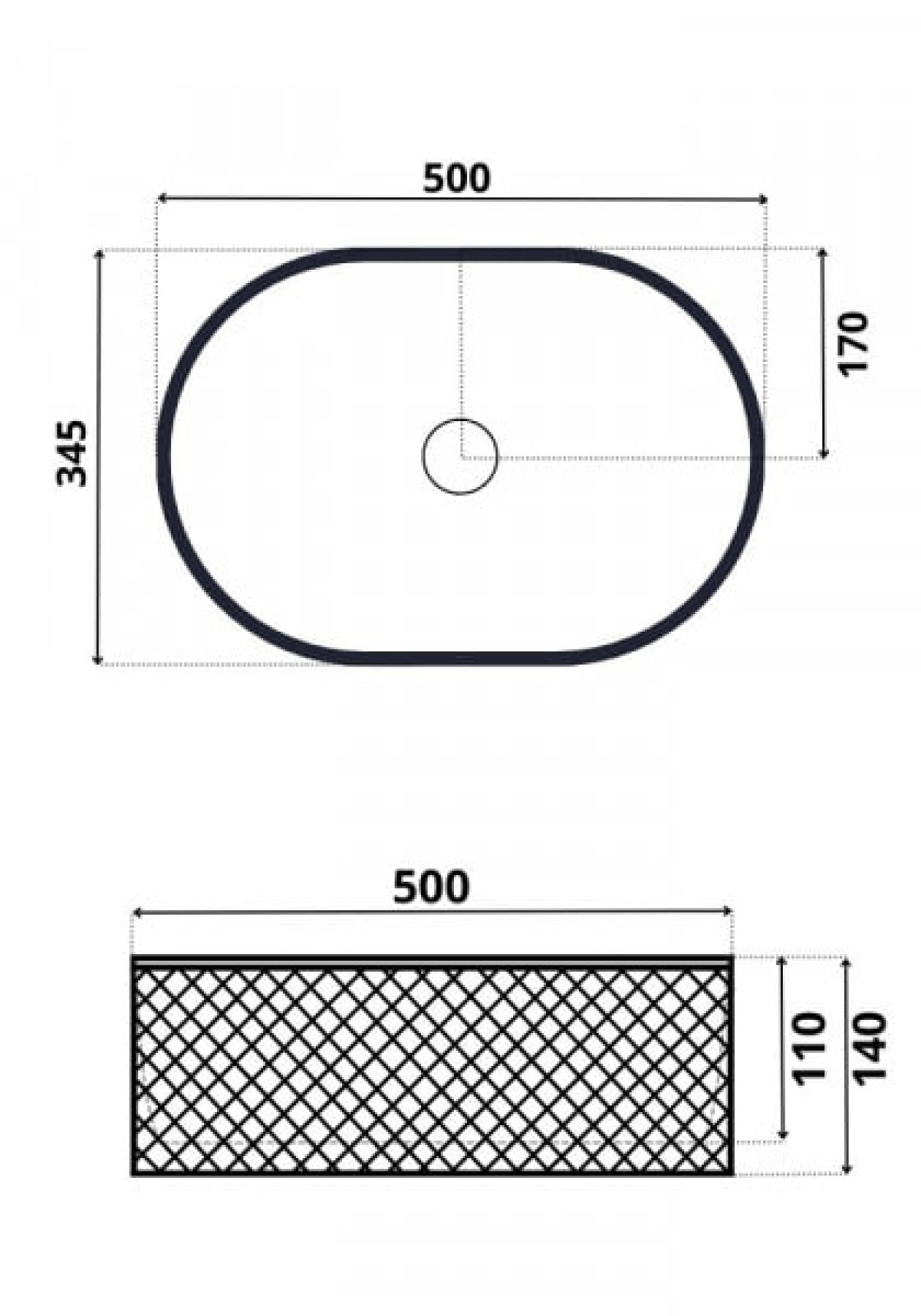 Умывальник Roxen Vine Oval 570240 фото-7