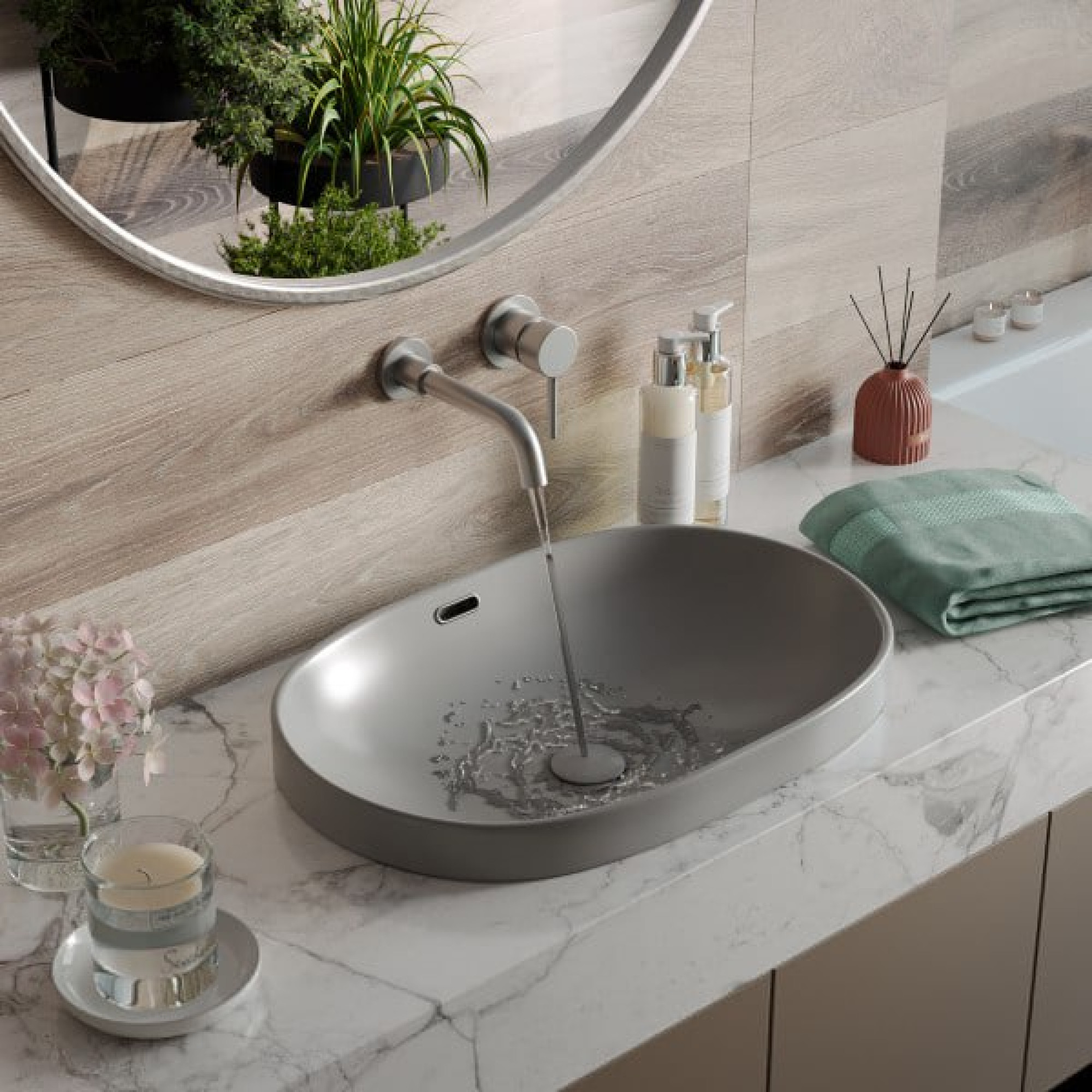 Умывальник Roxen Batt 570155-GR - фото2