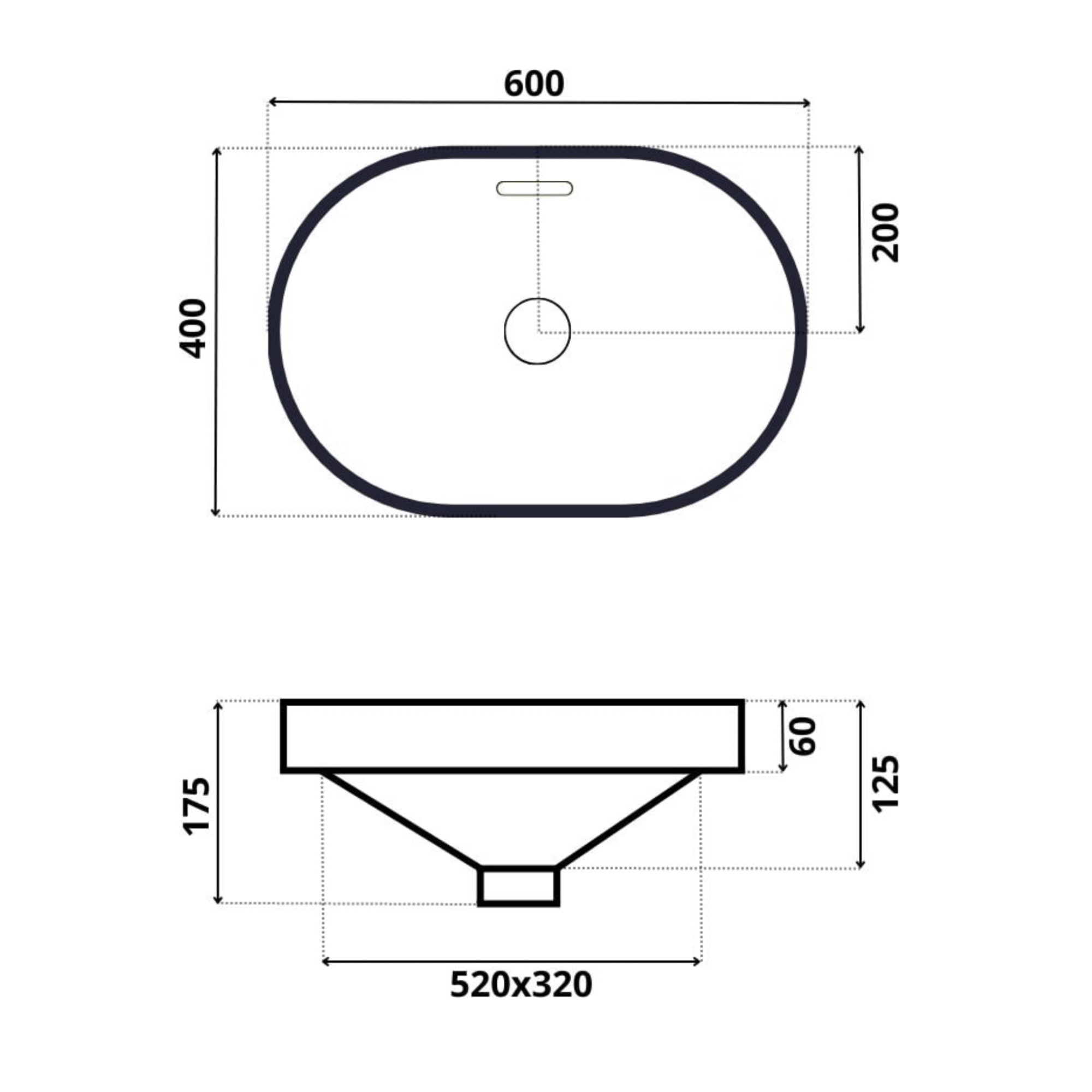 Умывальник Roxen Batt 570155-BG фото-6