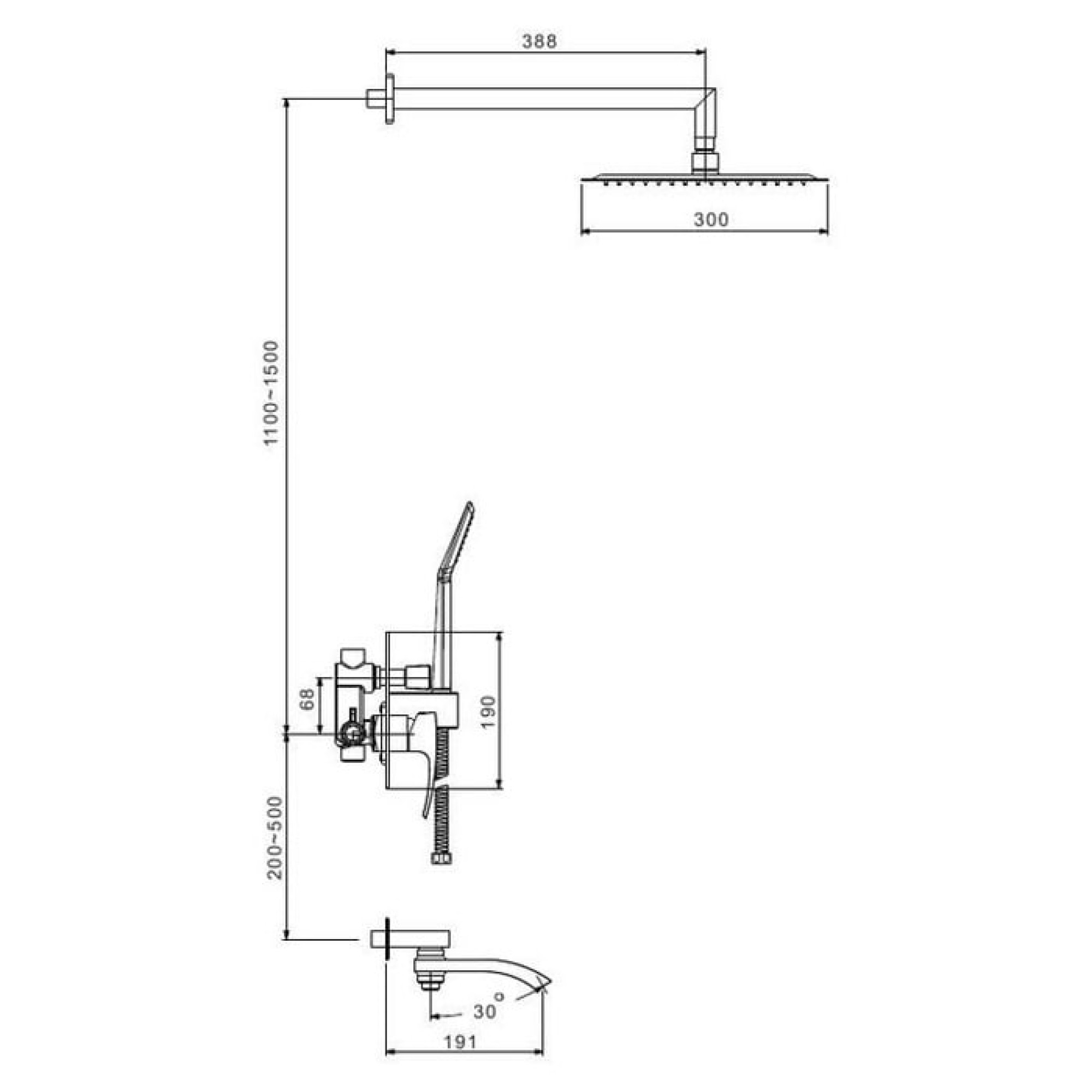 Душевая система  Gappo G7107-4 фото-3