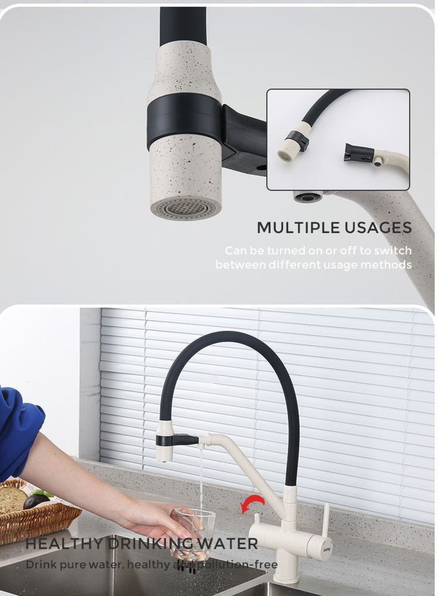 Смеситель Gappo G4398-81 фото-3