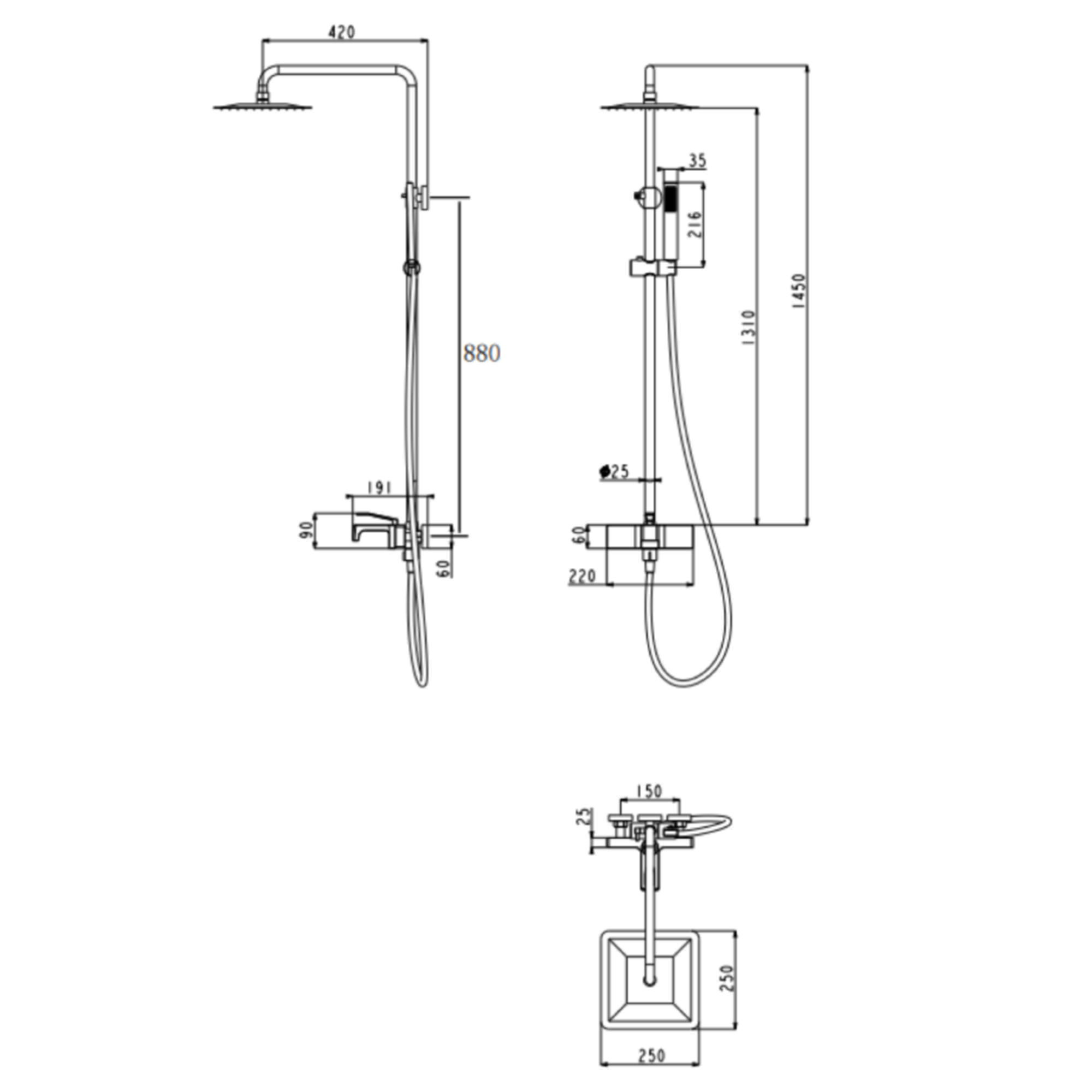 Комплект Grocenberg #90B GB7090 + GB2090 черный фото-9