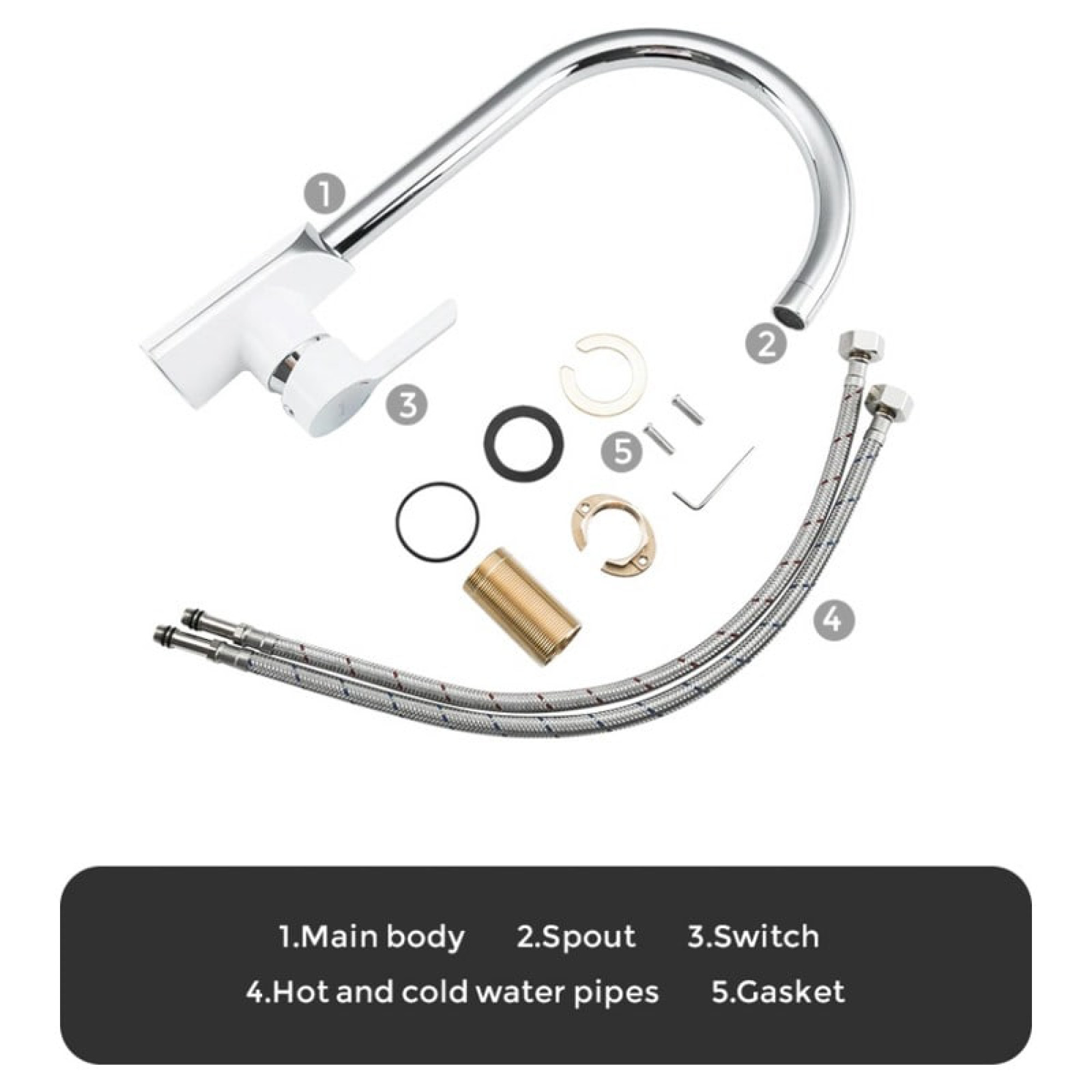 Смеситель Gappo G4003-8 фото-4