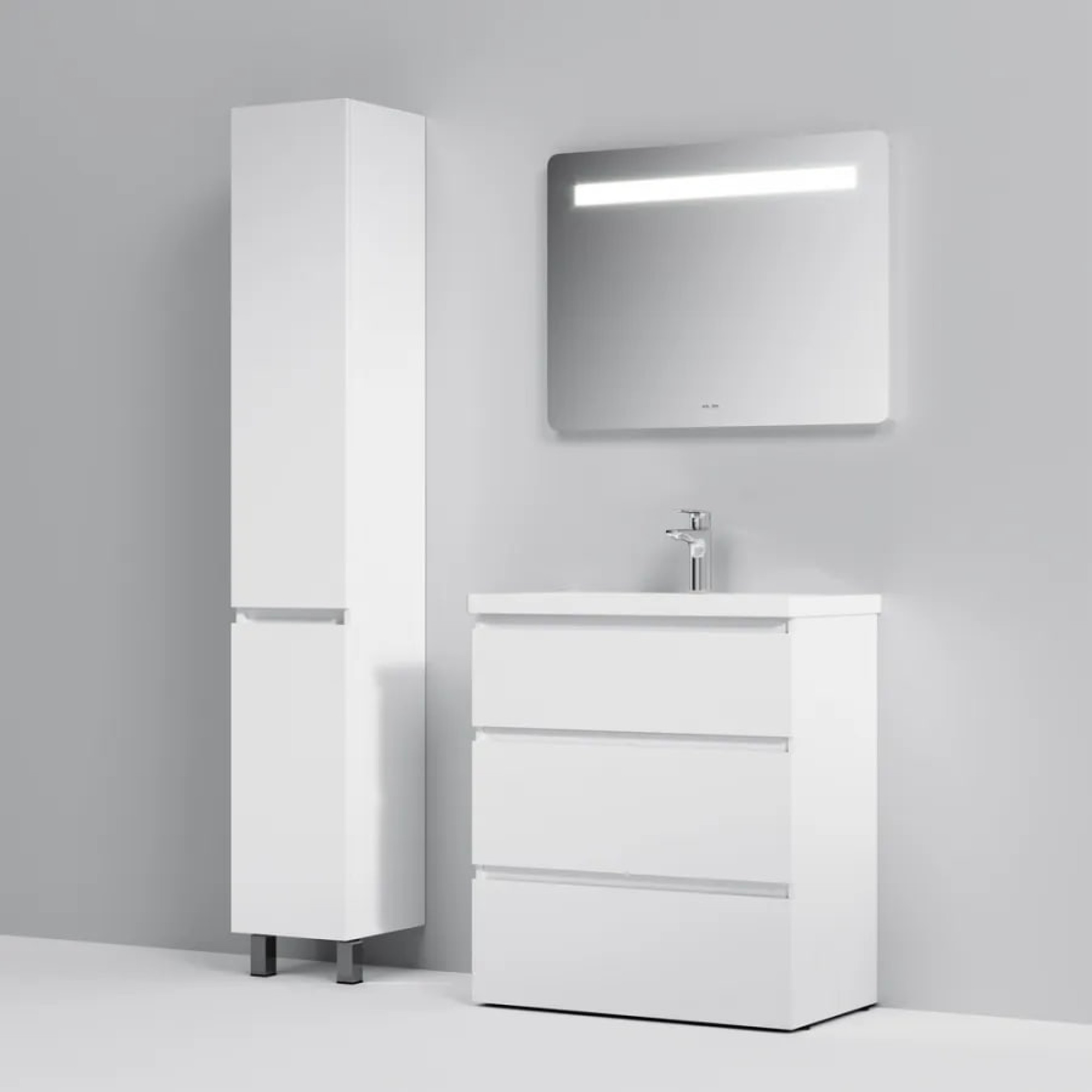 Мебель для ванных комнат AM.PM Тумба под умывальник Gem S 75 M91FSX0752WG (белый) фото-8