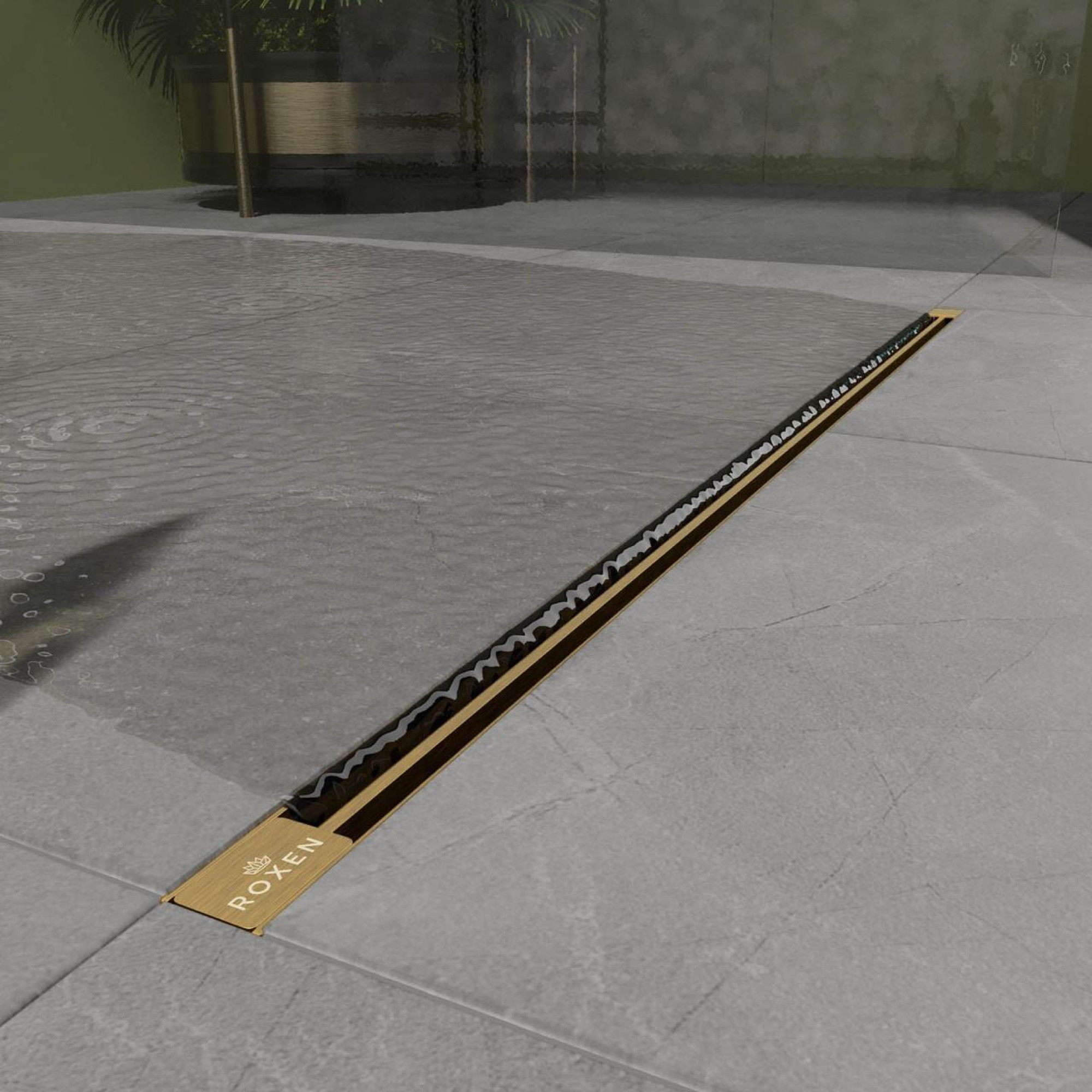 Трап/канал Roxen Slim Gold 91060-80GB - фото1