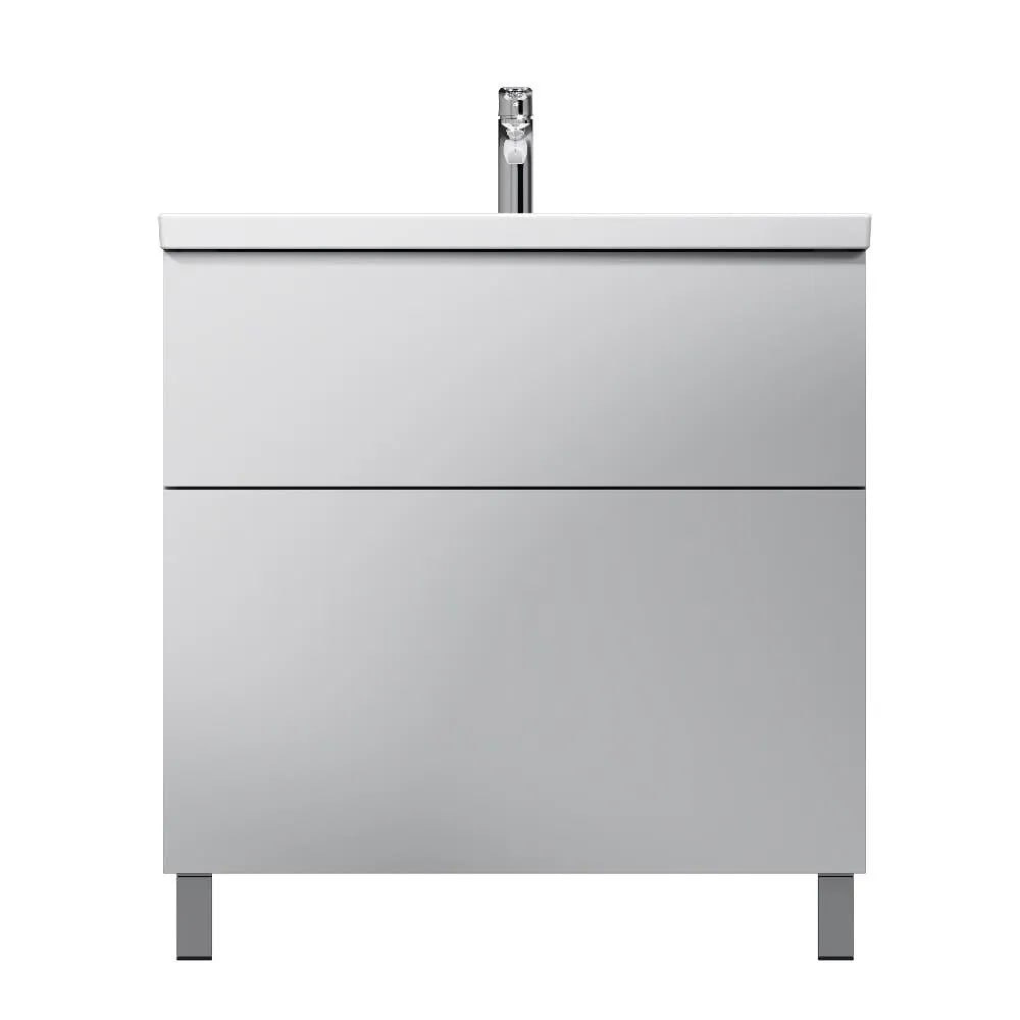 Мебель для ванных комнат AM.PM Тумба под умывальник Gem 80 см M90FSX0802WG - фото1 Мебель для ванных комнат AM.PM Тумба под умывальник Gem 80 см M90FSX0802WG - фото1