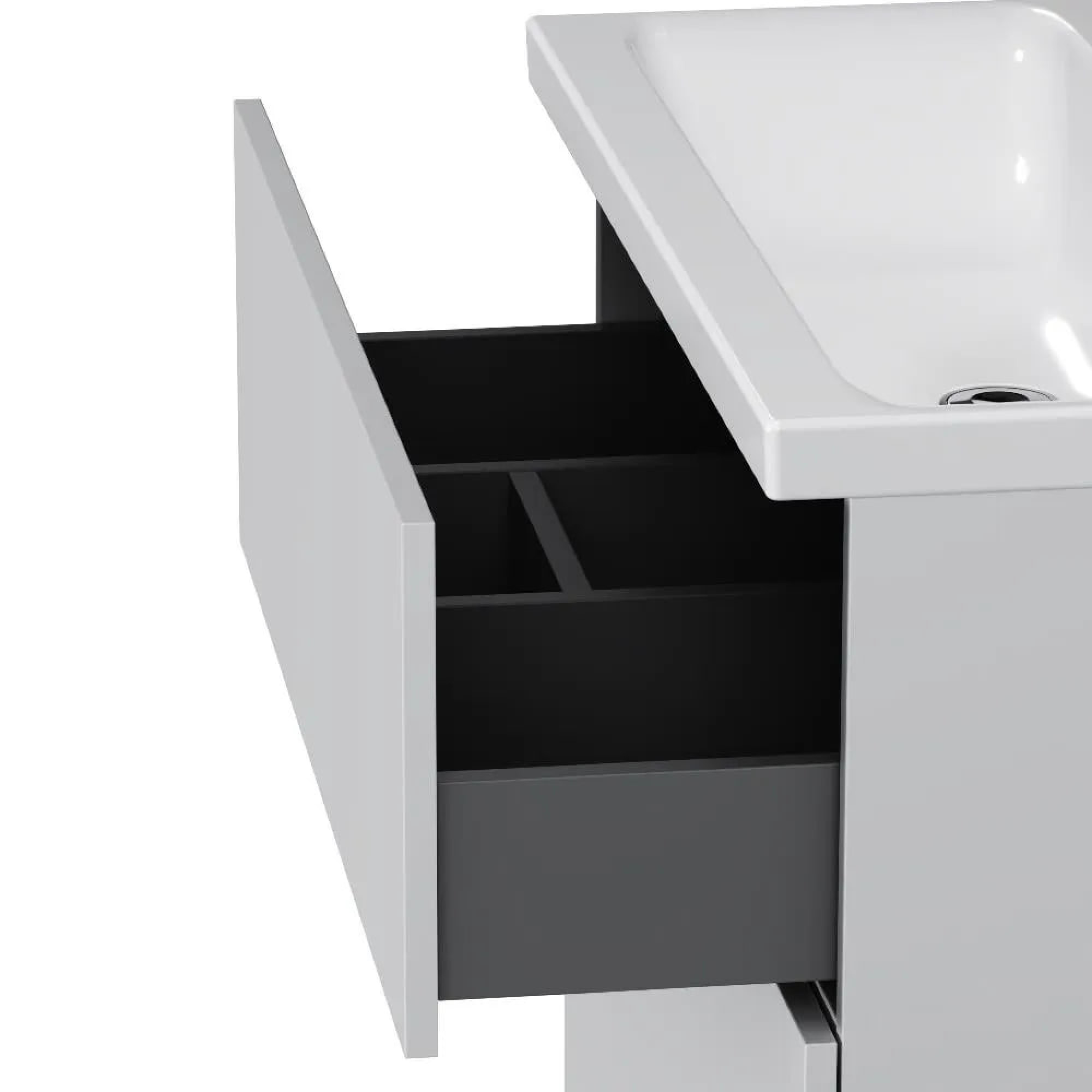 Мебель для ванных комнат AM.PM Тумба под умывальник Gem 80 см M90FSX0802WG фото-5