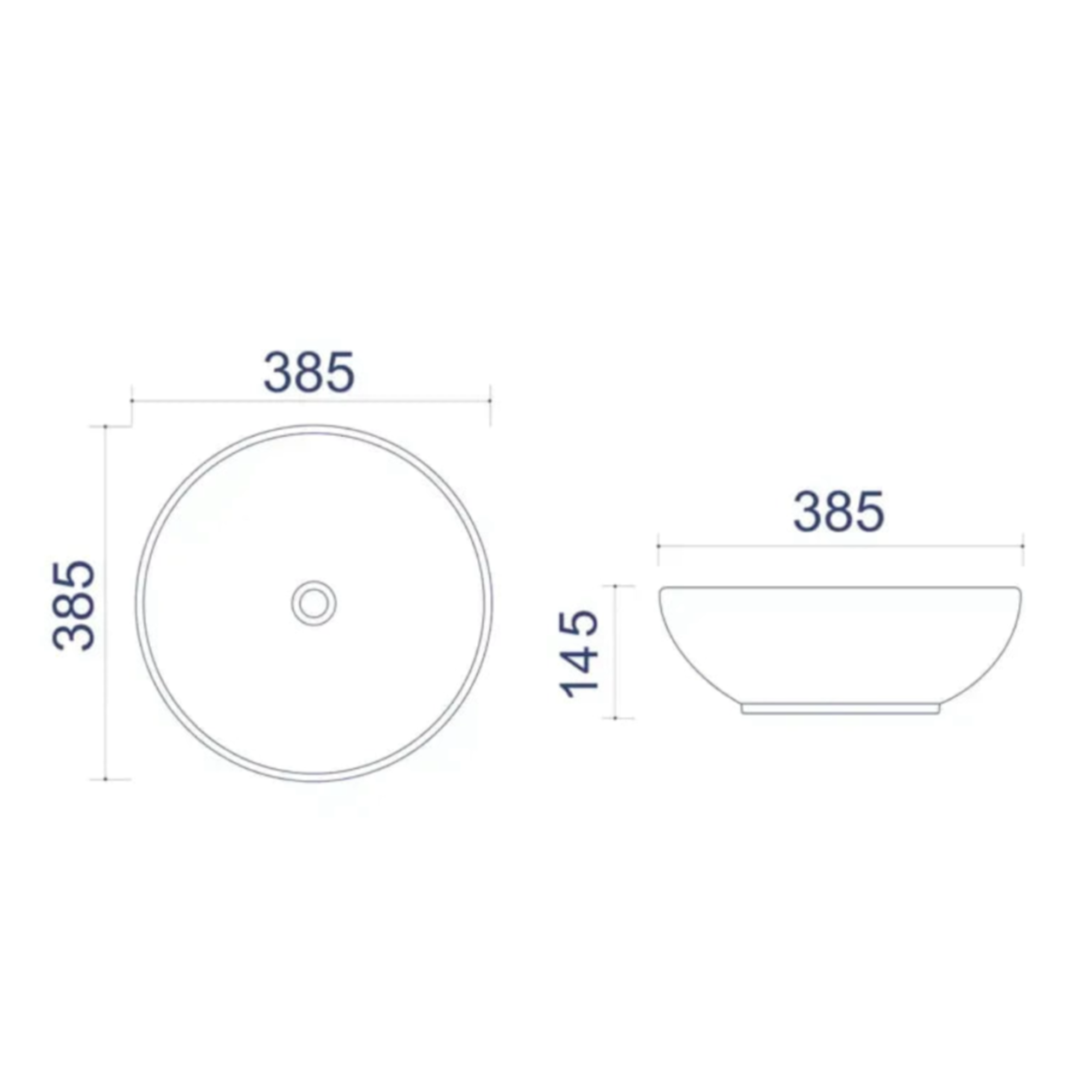 Умывальник Uptrend Sofia UP4003-2 (белый глянцевый) - фото2