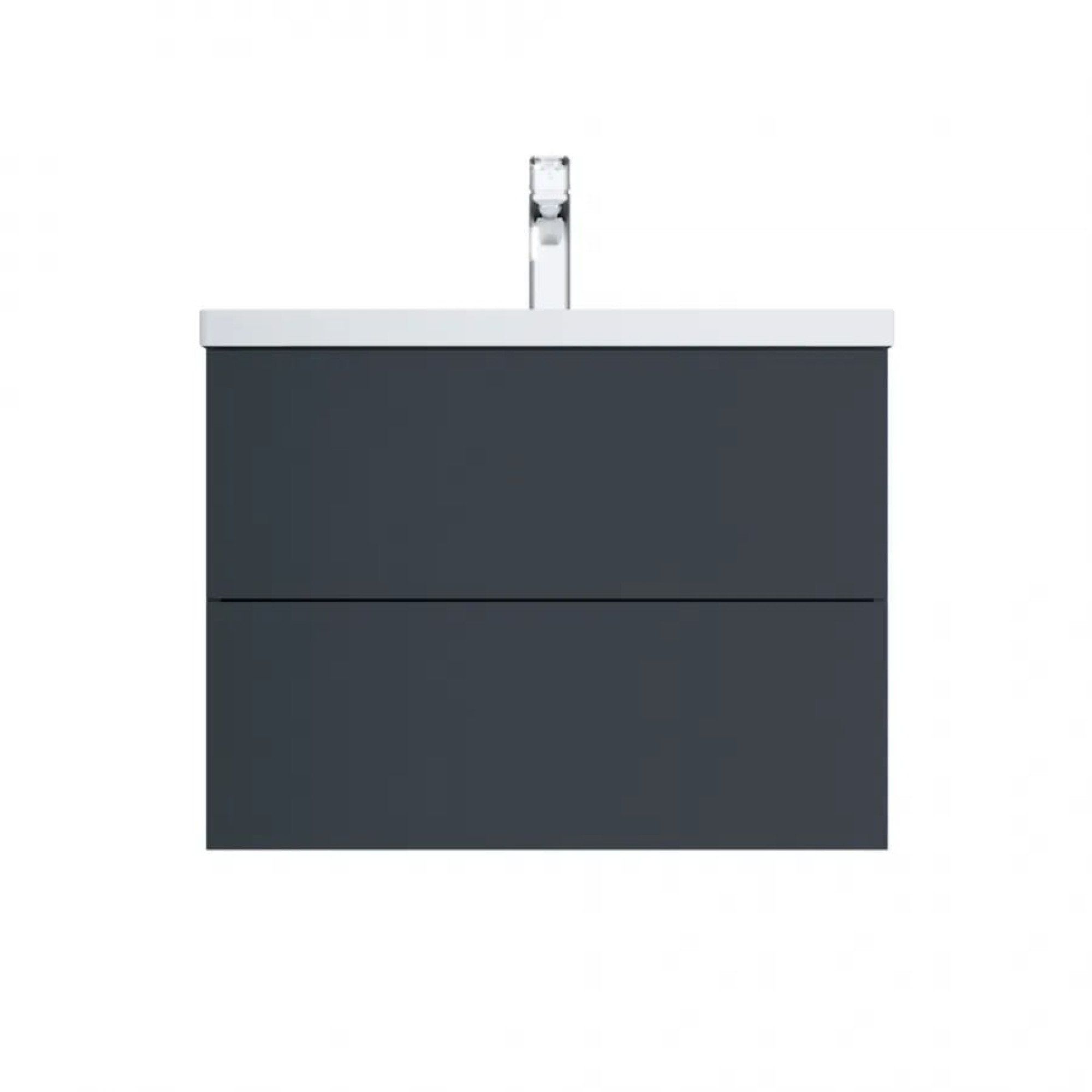 Мебель для ванных комнат AM.PM Тумба под умывальник Gem 75 M90FHX07522GM (2 ящика, графит) фото-8