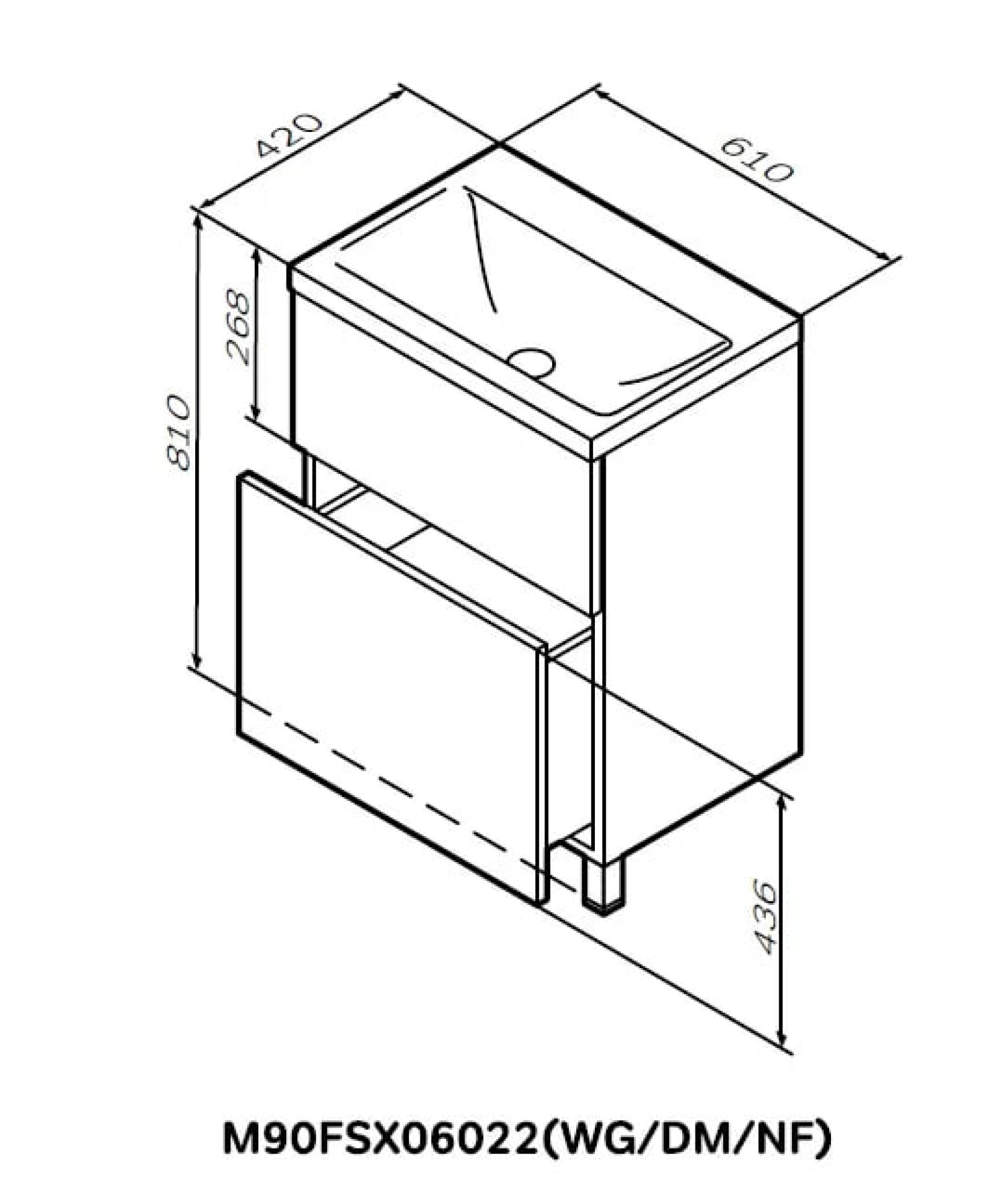 Мебель для ванных комнат AM.PM Тумба под умывальник GEM M90FSX06022WG32 фото-3