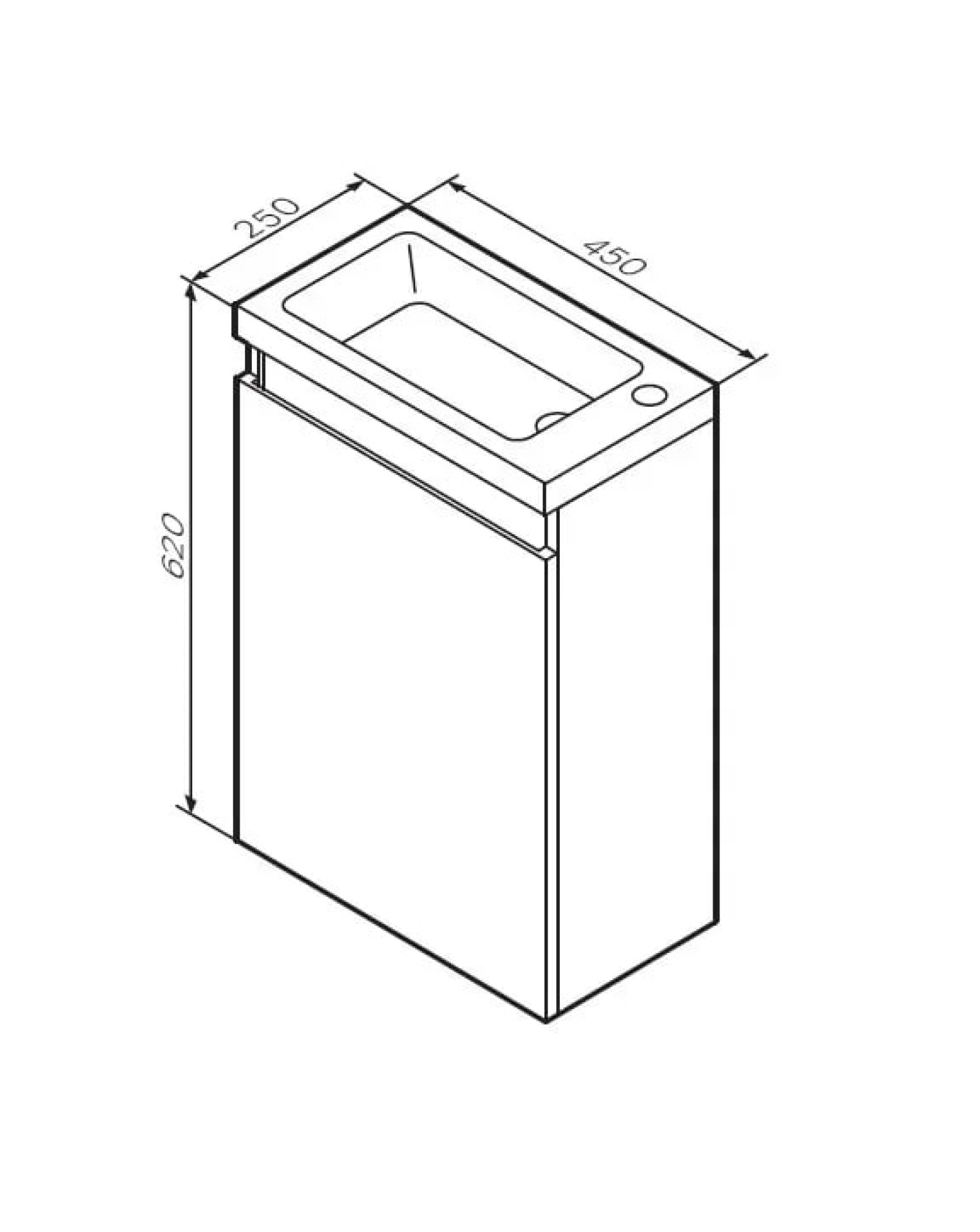 Мебель для ванных комнат AM.PM Тумба под умывальник X-Joy M85AFHX0451WG фото-6