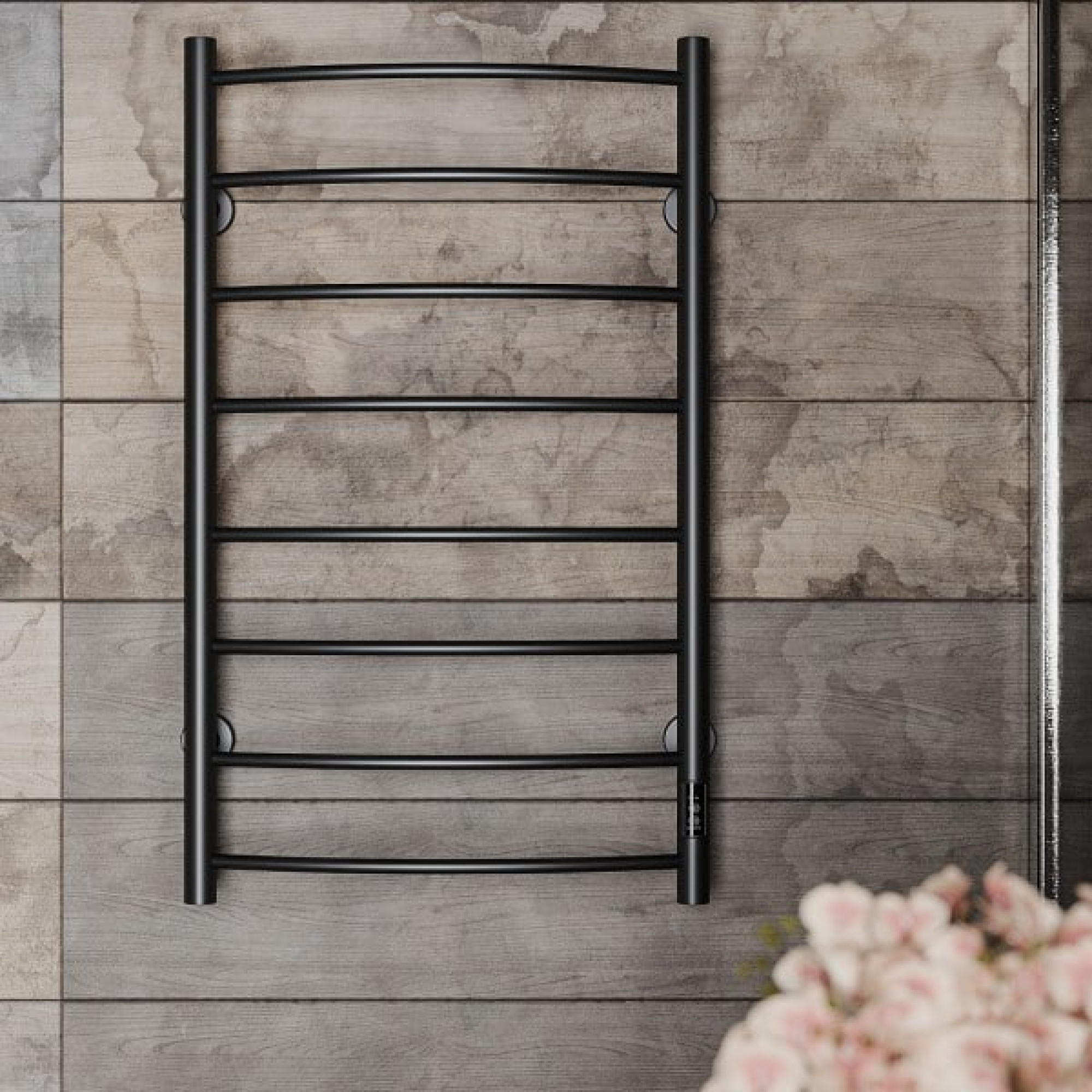 Полотенцесушитель Roxen Santi BK-109AW-8T 11030-5385B (черный) - фото1