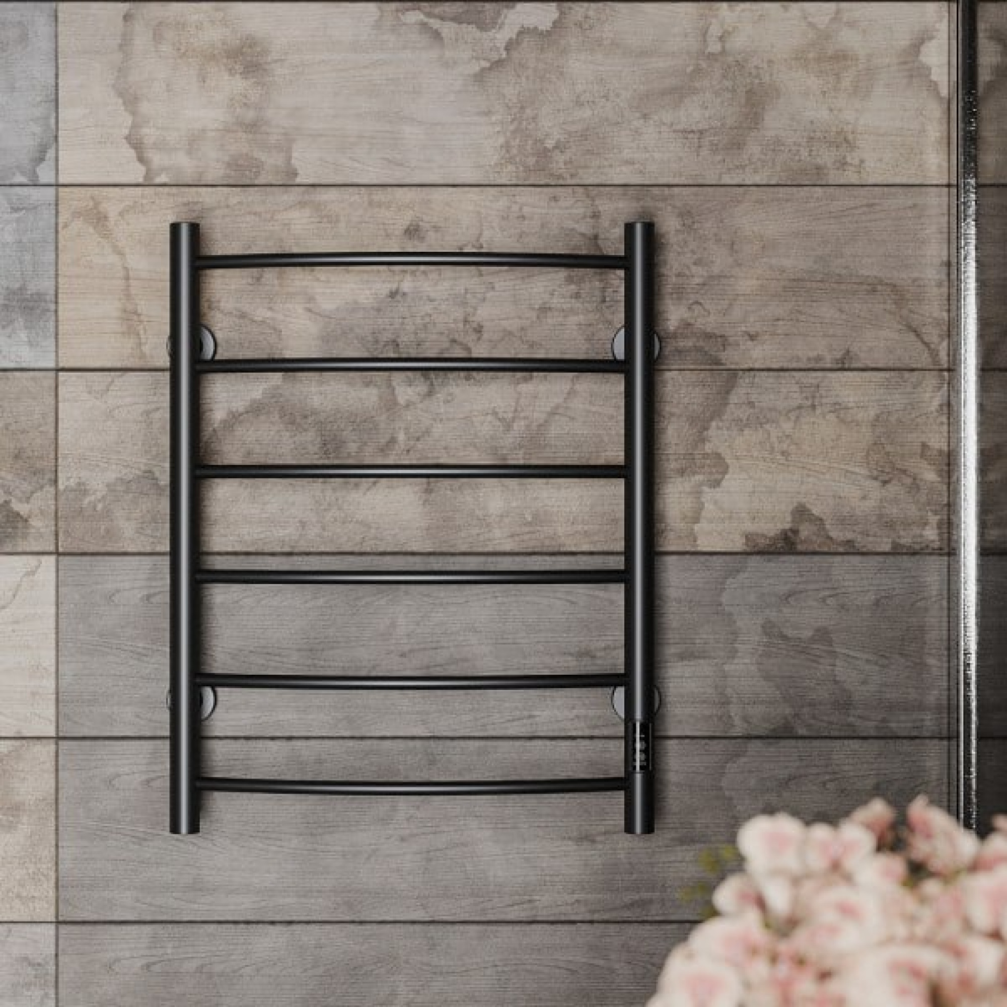 Полотенцесушитель Roxen Santi BK-109AW-6T 11030-5365B (черный) - фото1