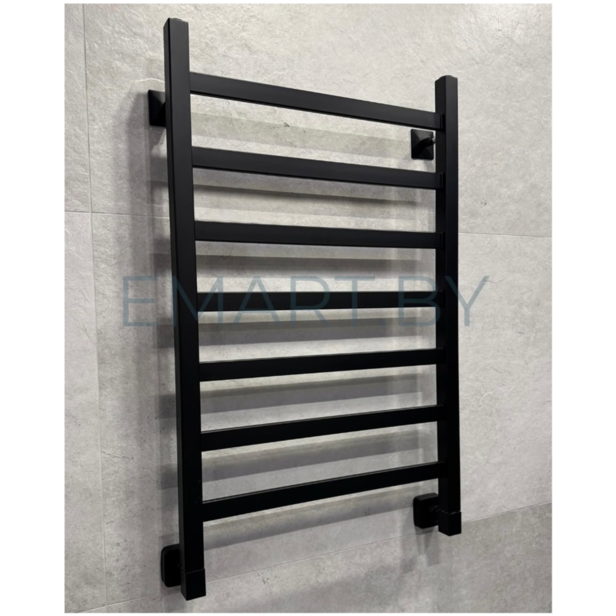 Полотенцесушитель Ростела Экспи Квадро V30 1/2" 7 перекладин 50x80 см (черный) - фото2