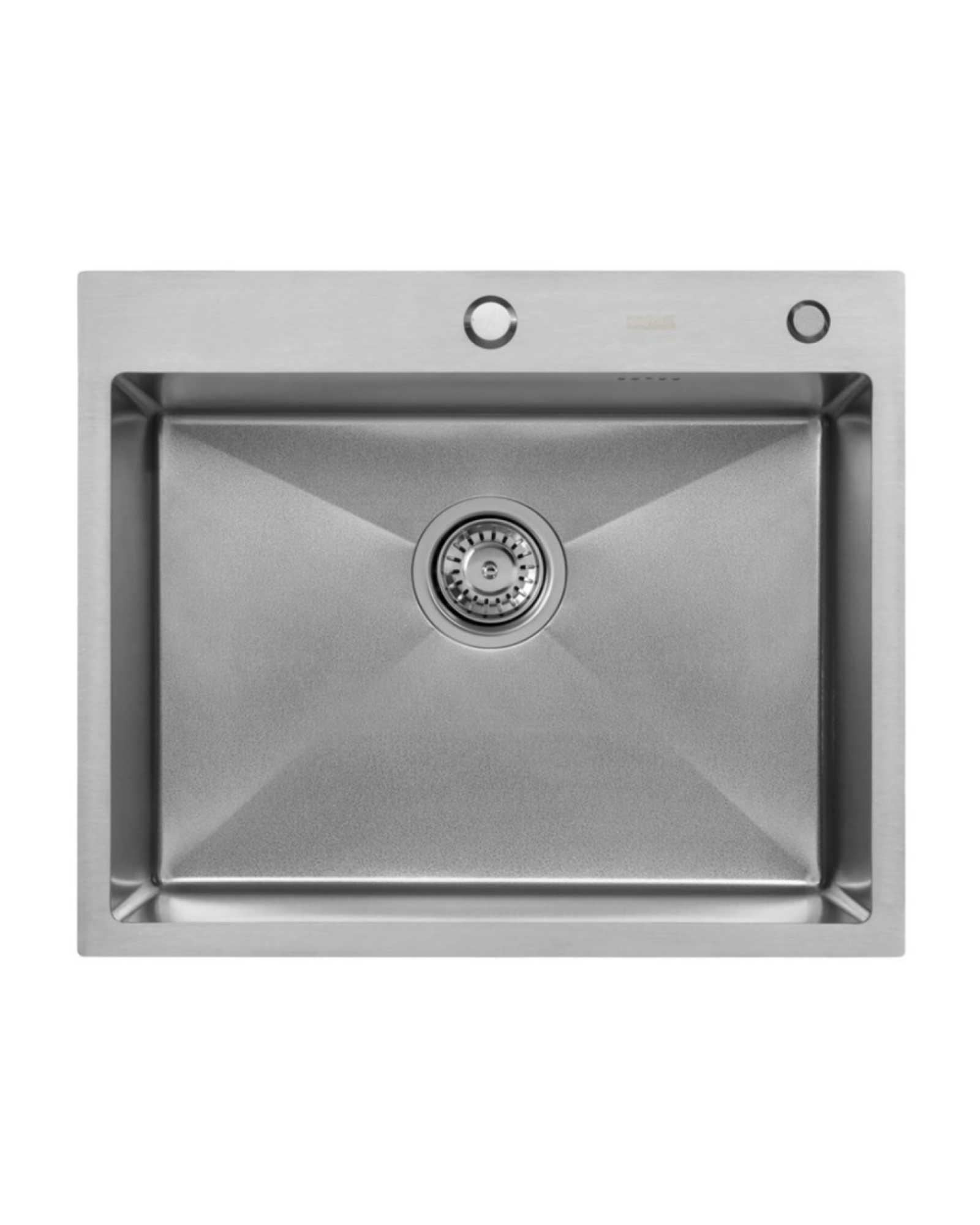 Комплект Мойка ARFEKA ECO AR 600*500 SATIN DECOR VOLCANIC ROCK смеситель Hansen 15057-G фото-2