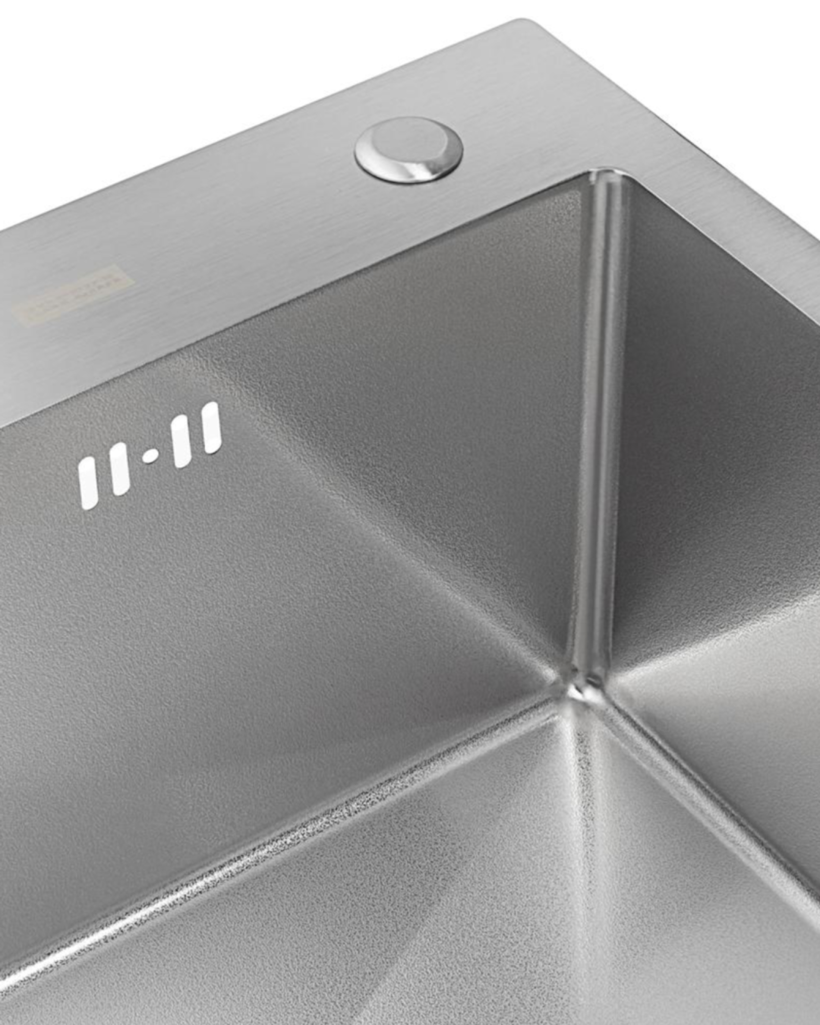 Комплект Мойка ARFEKA ECO AR 600*500 SATIN DECOR VOLCANIC ROCK смеситель Hansen 15057-G фото-4