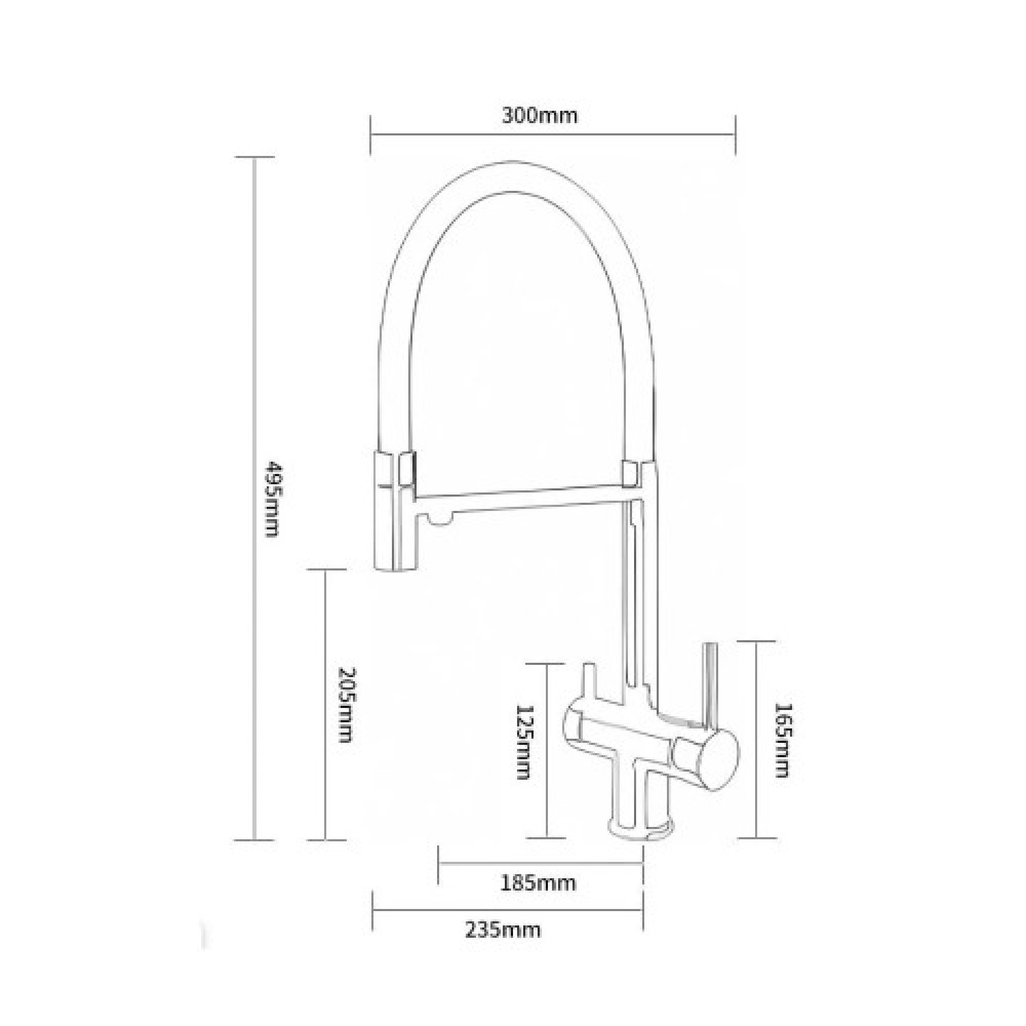 Комплект Мойка ARFEKA ECO AR 600*500 SATIN DECOR VOLCANIC ROCK смеситель Kern 2061ST фото-3