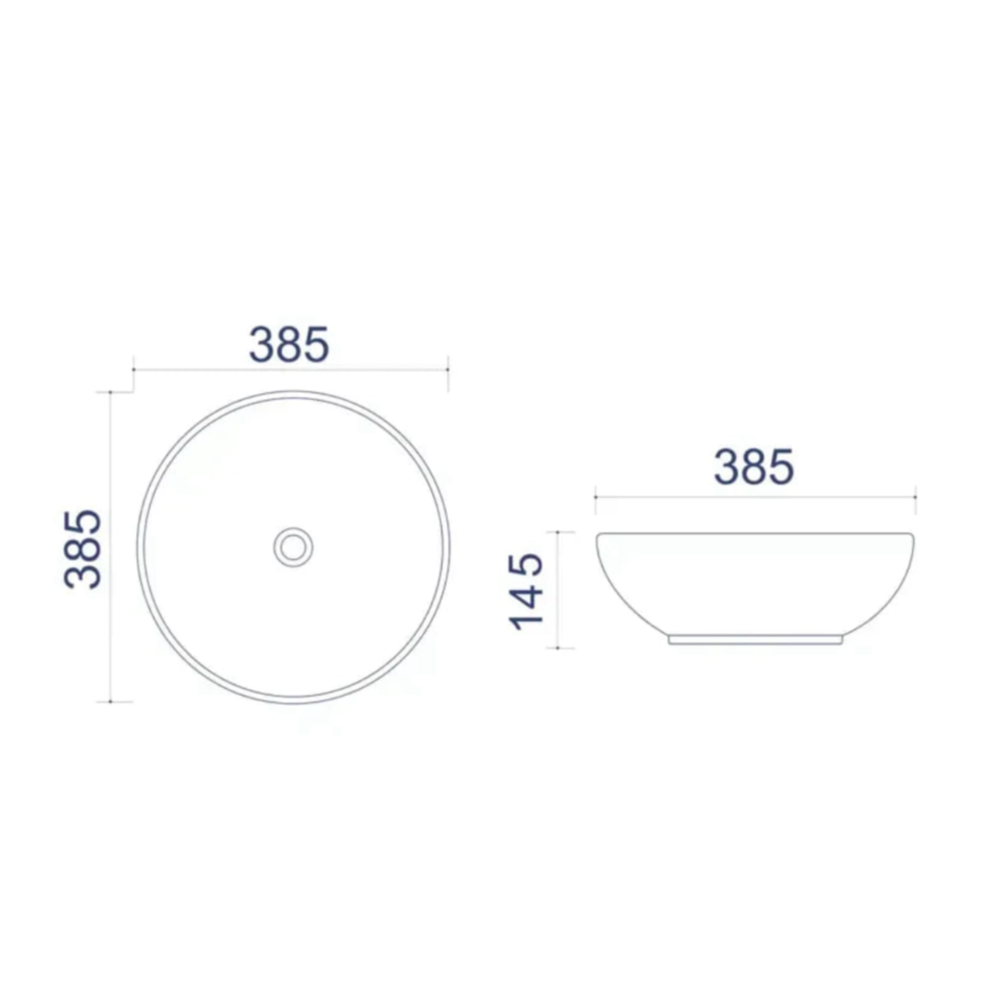 Умывальник Uptrend Sofia UP4003-2-U20 (белый матовый) фото-3