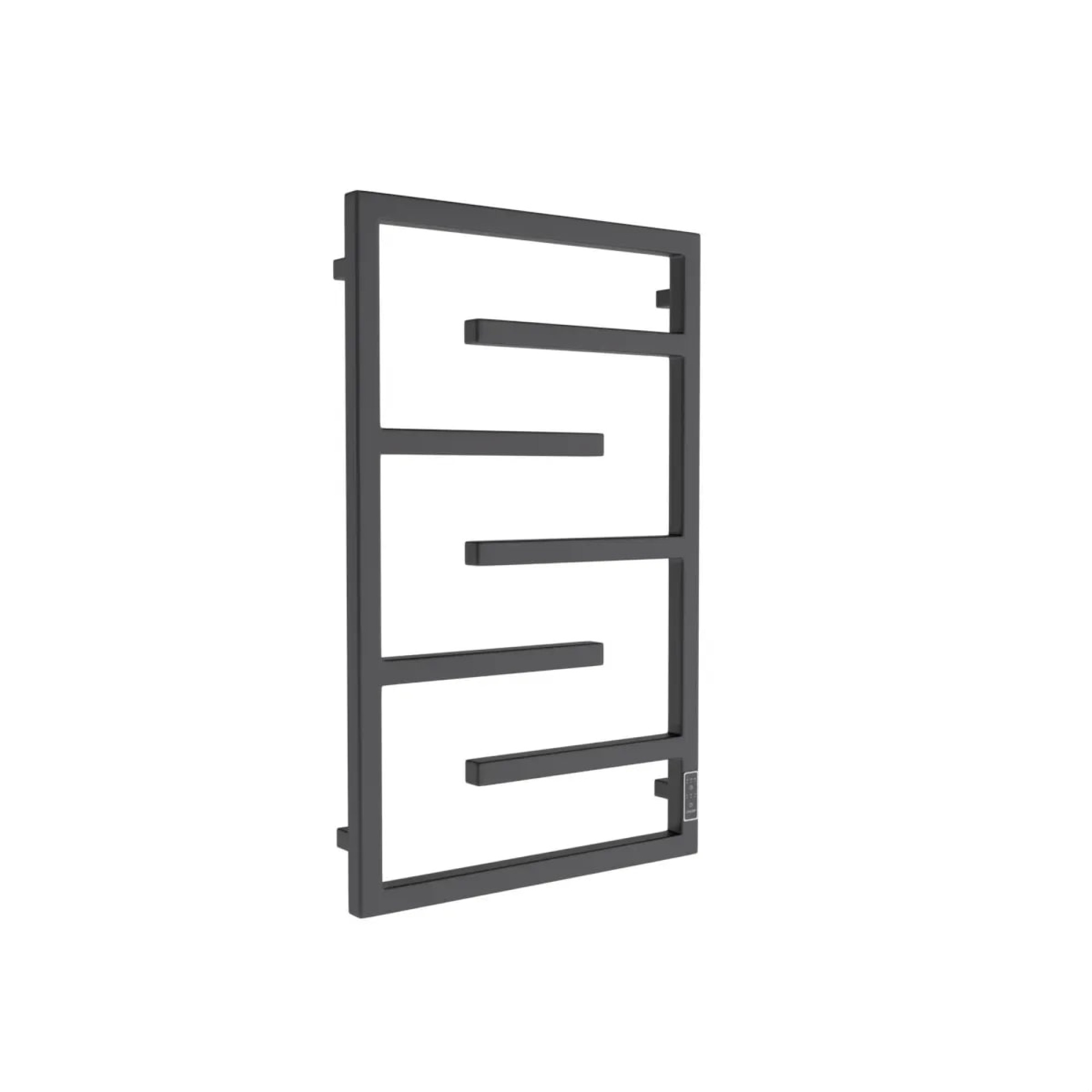 Полотенцесушитель Маргроид Ferrum Preim СНШ профильный 80*50 Графит, скрытого монтажа, таймер справа - фото1